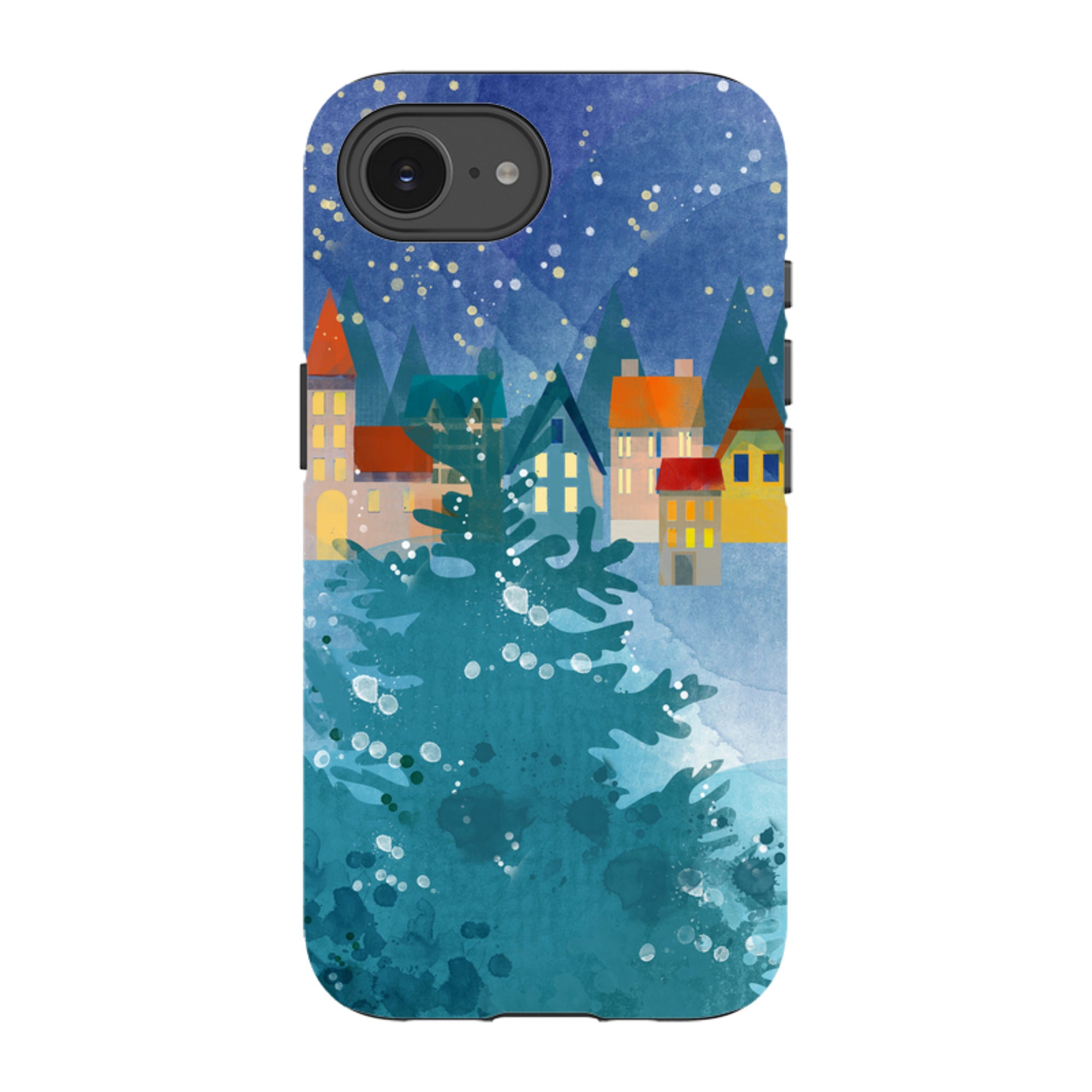 iPhone Tough Case - Winter Town