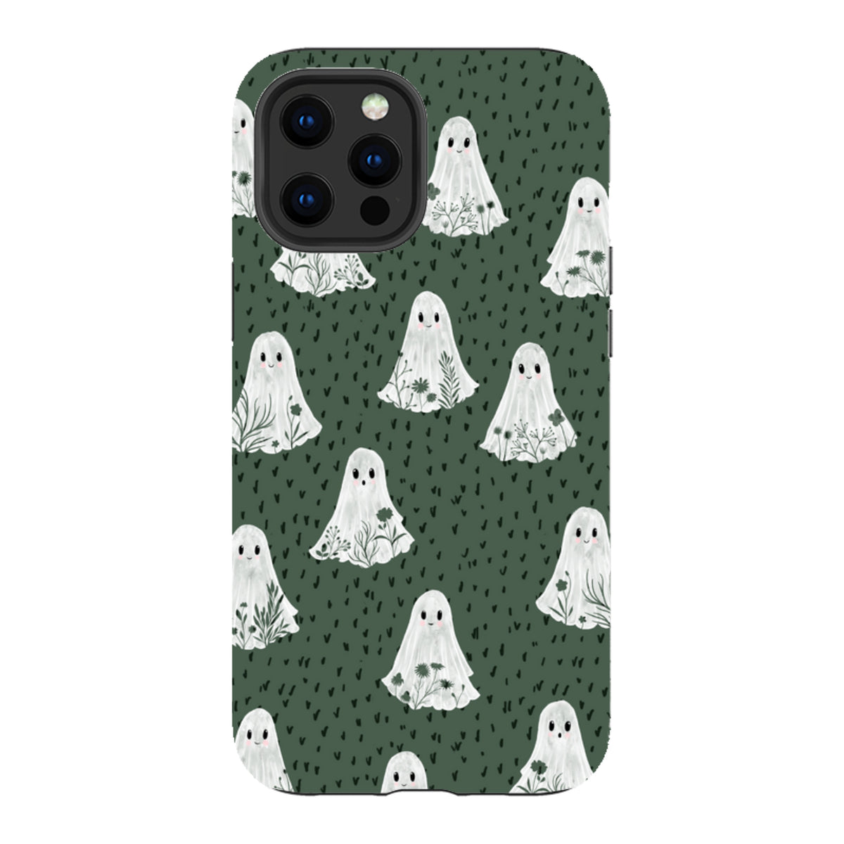 iPhone Tough Case - Floral Ghosts - Pine By Katherine Quinn