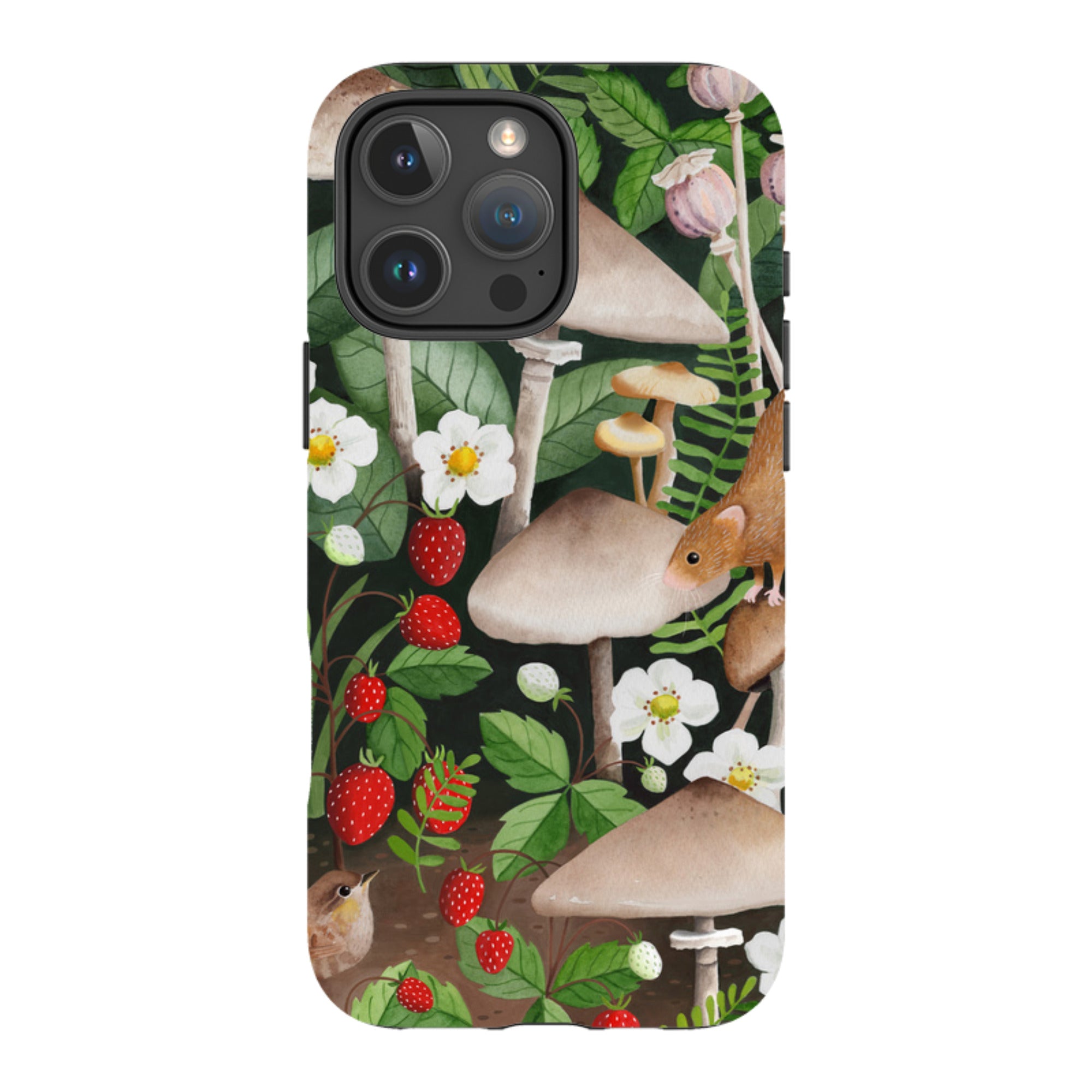 iPhone MagSafe Tough Case - Strawberry Patch By Bex Parkin