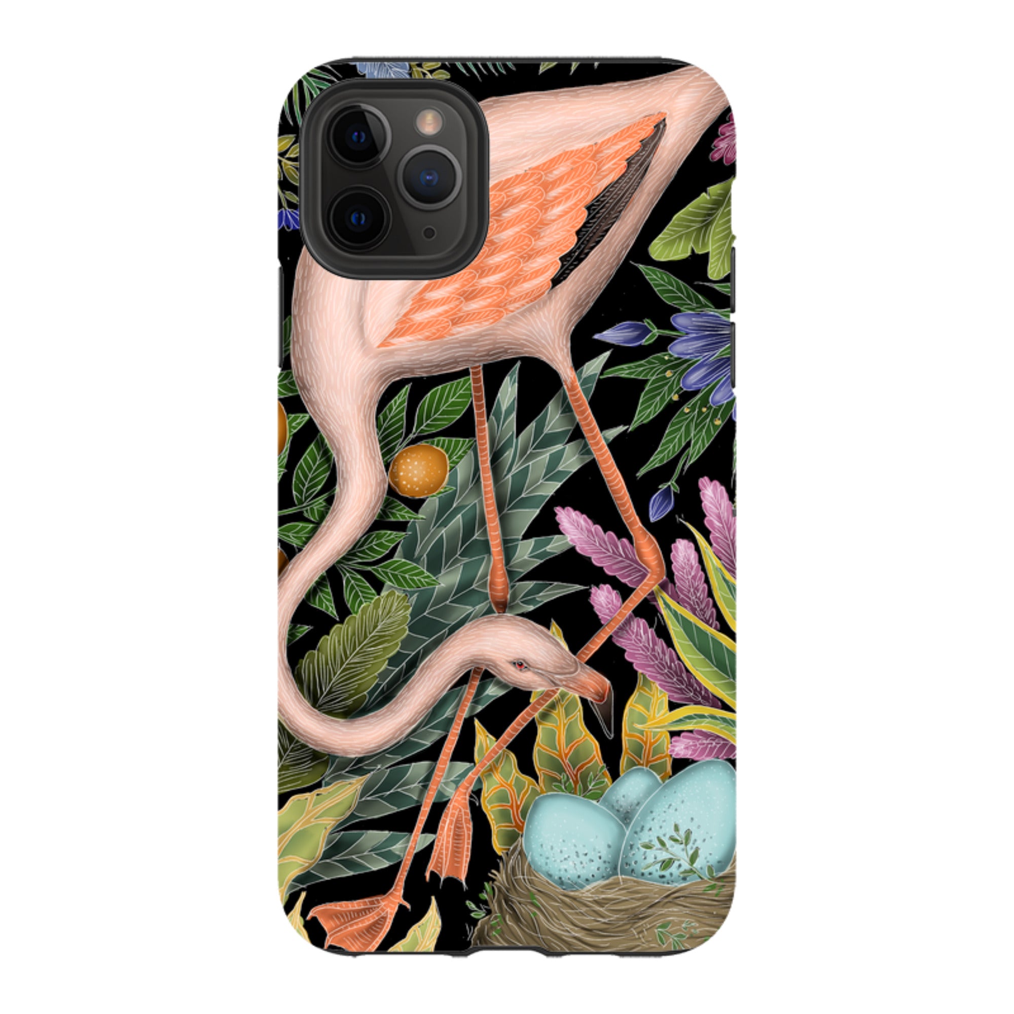 iPhone Tough Case - Flamingo By Catherine Rowe