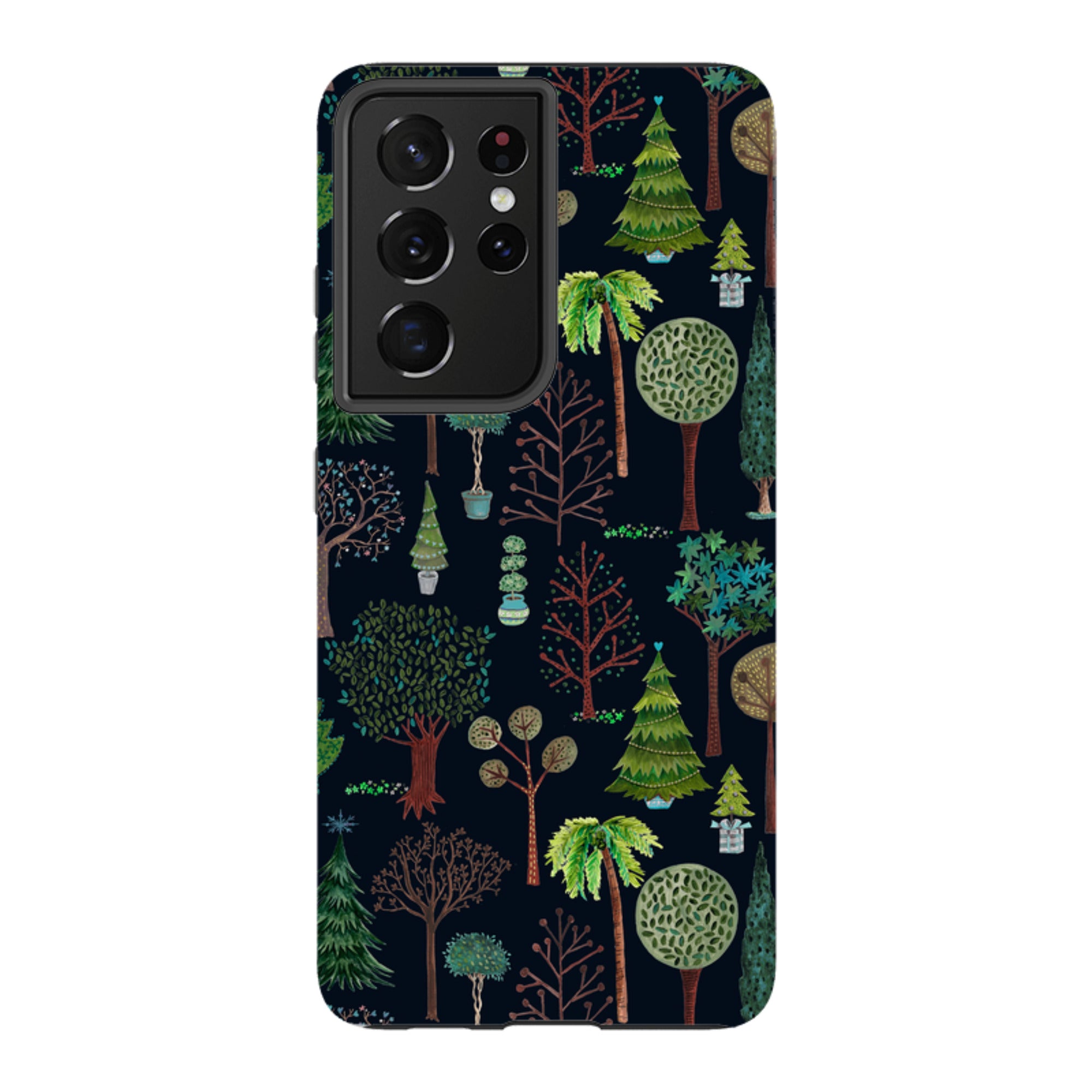Samsung Tough Case - Xmas Trees Dark By Caroline Bonne Muller