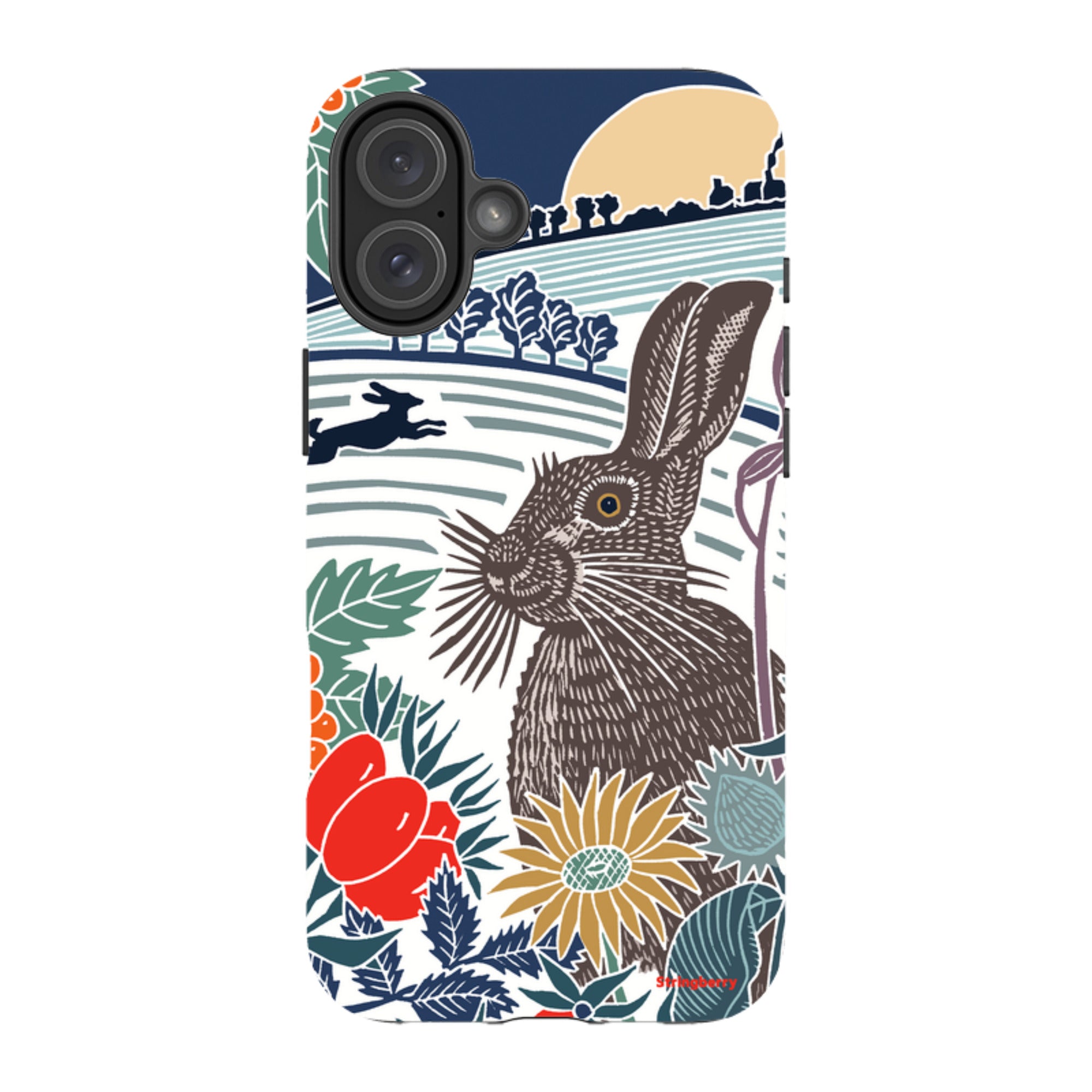 iPhone Tough Case - Winter Hare By Kate Heiss