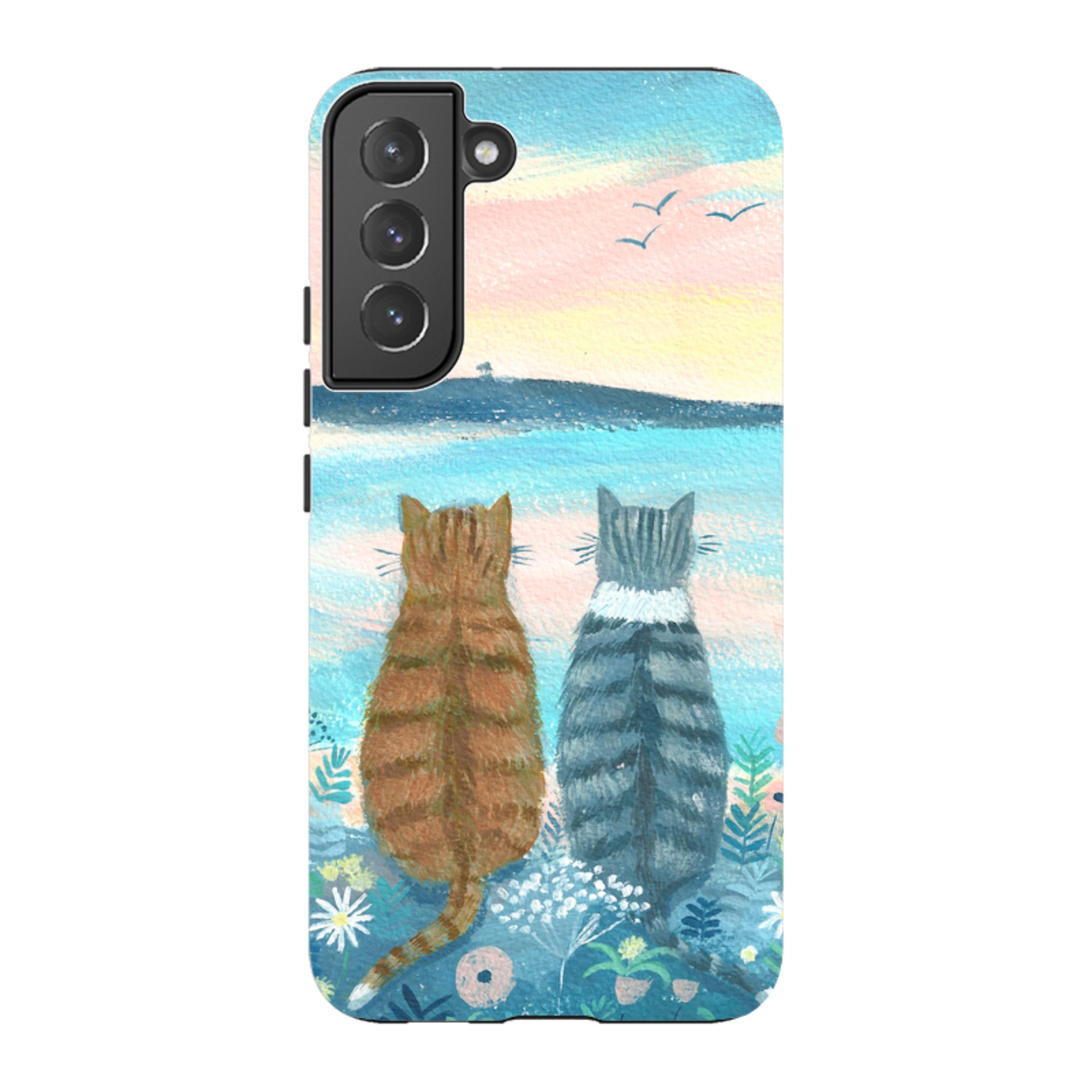 Samsung Tough Case - Sunset Cats 2 By Mary Stubberfield