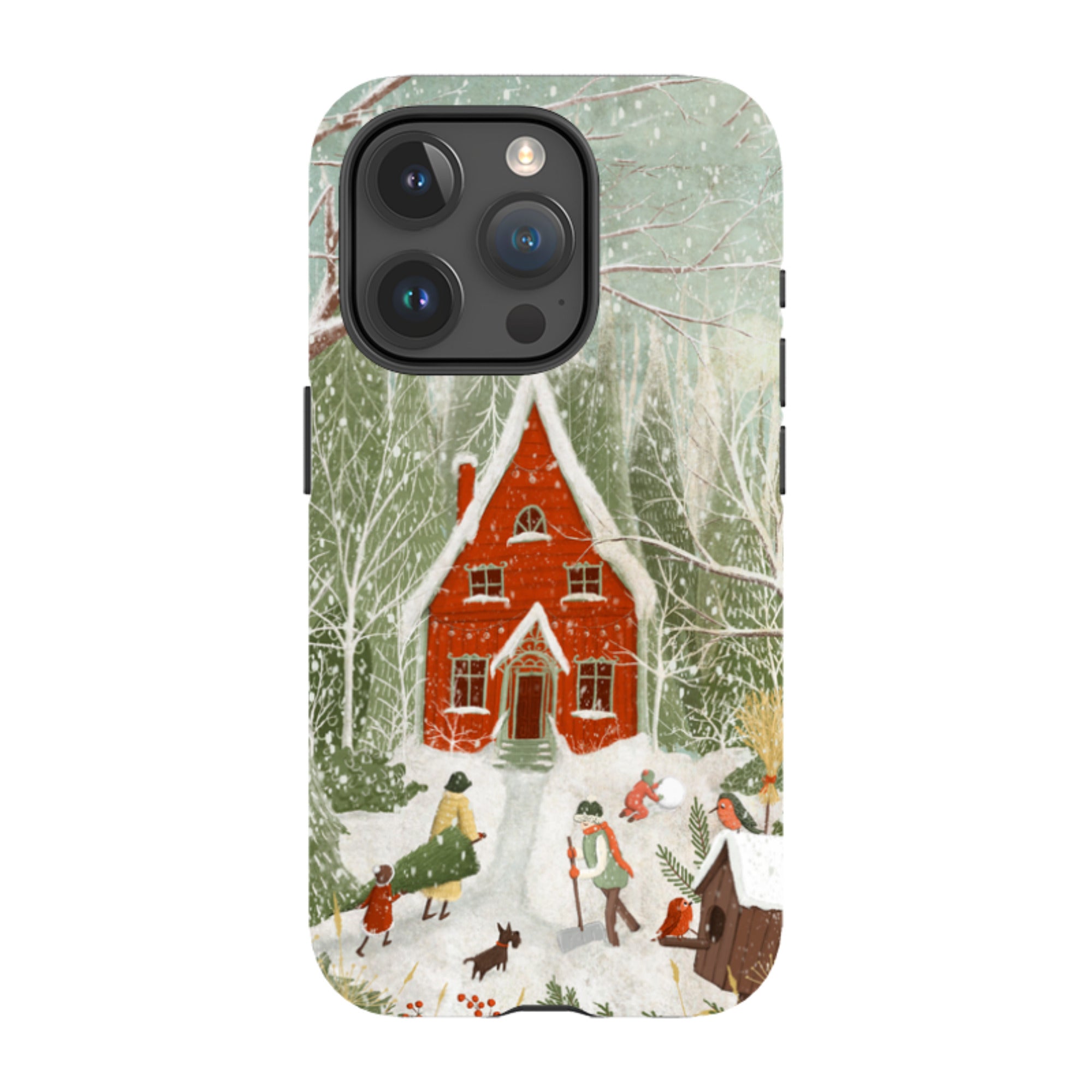 iPhone MagSafe Tough Case - Christmas Garden Day By Maja Lindberg