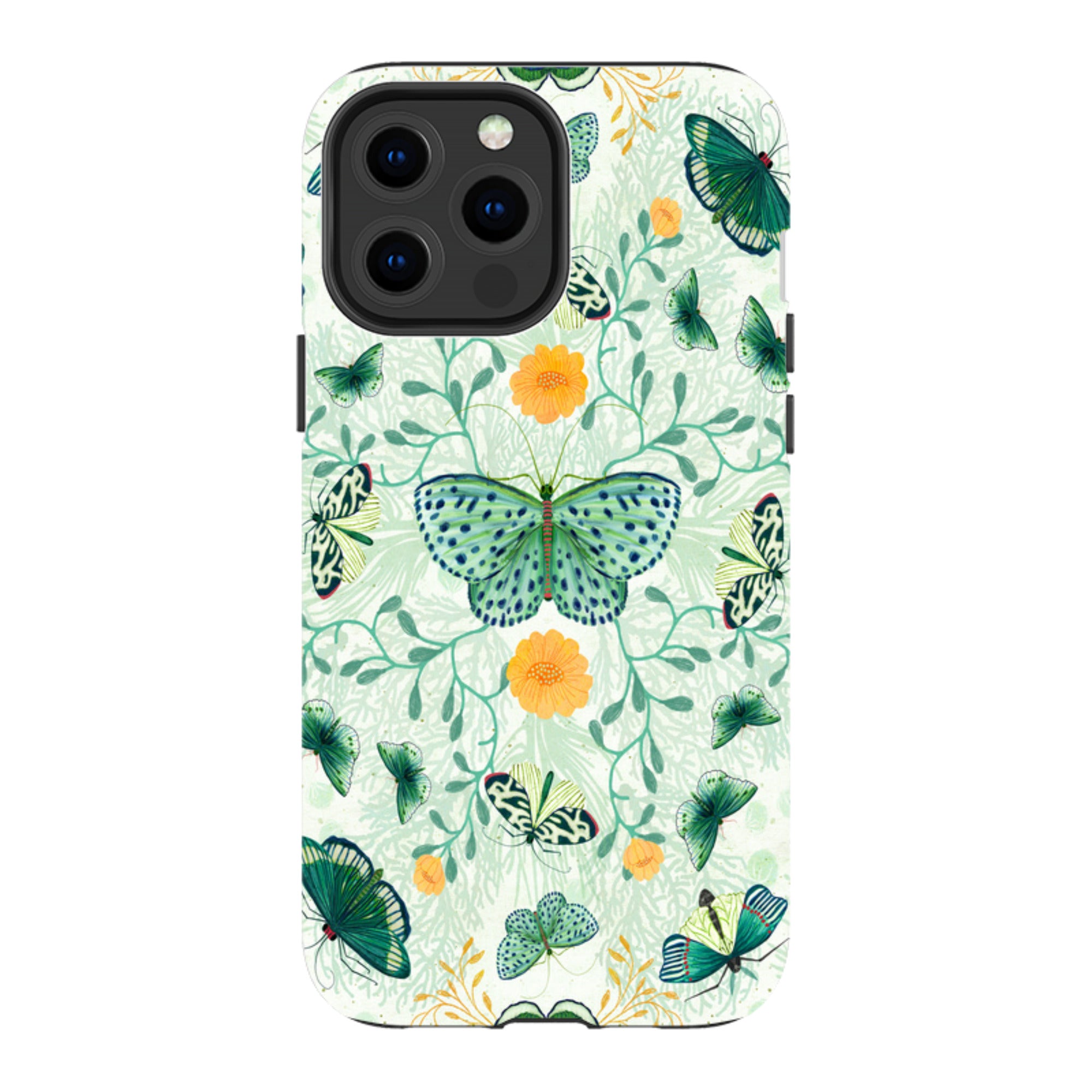 iPhone Tough Case - Medium Moths 1 By Katherine Quinn