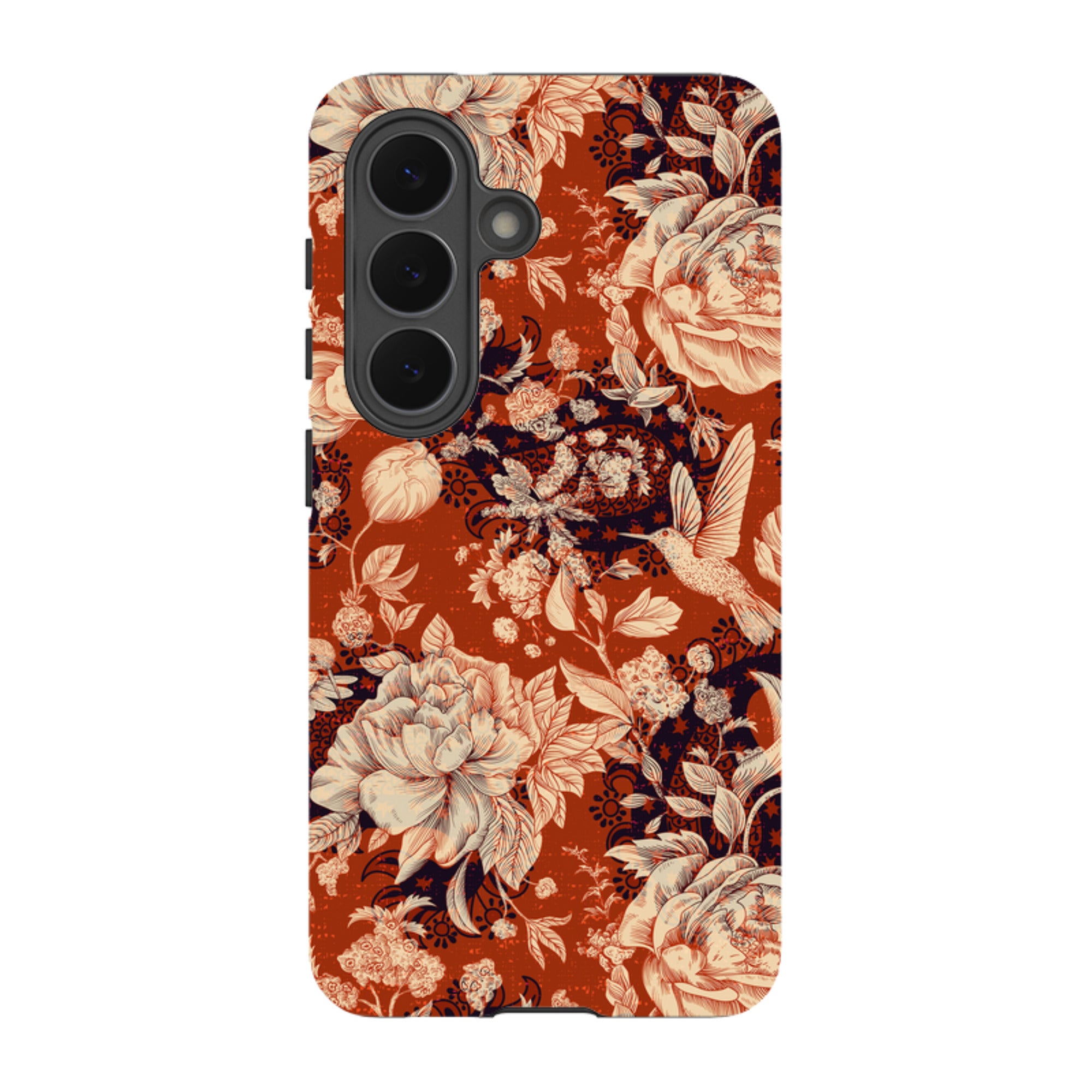 Samsung Tough Case - Brown Peonies