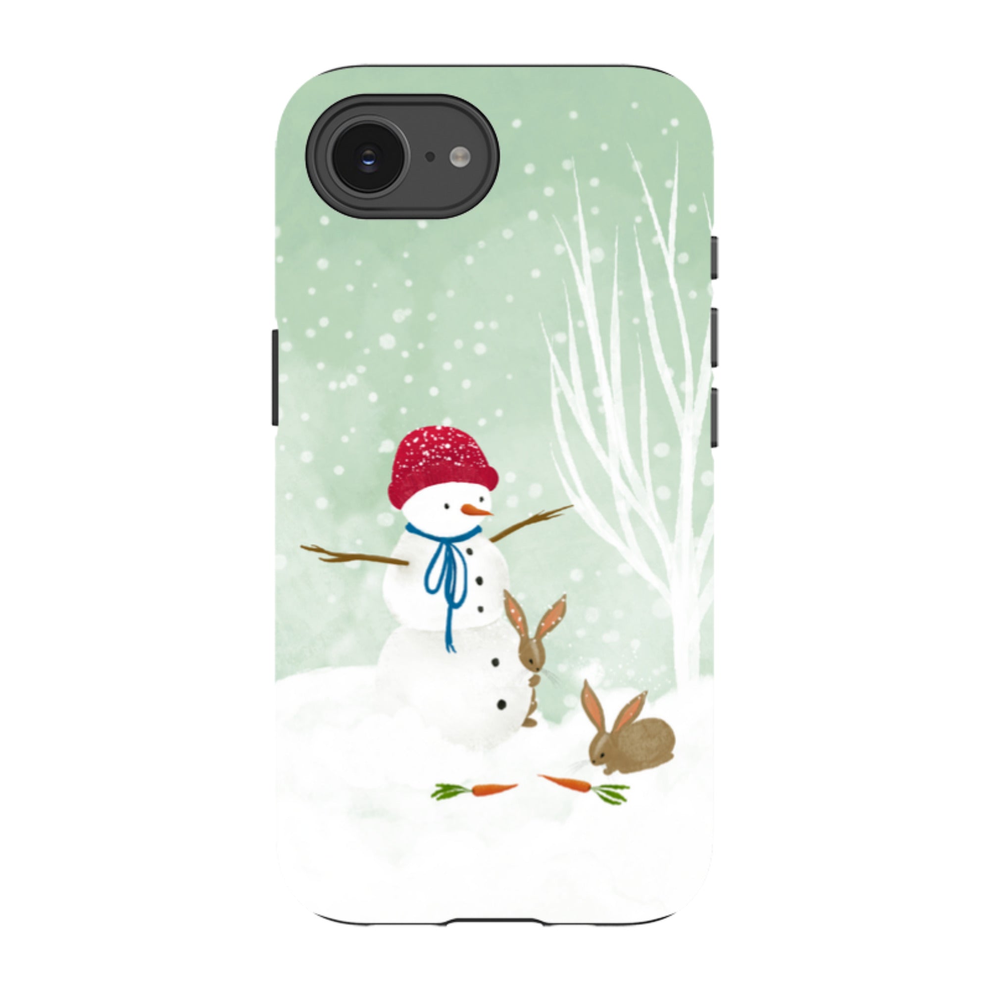 iPhone Tough Case - Snowman By Katherine Quinn