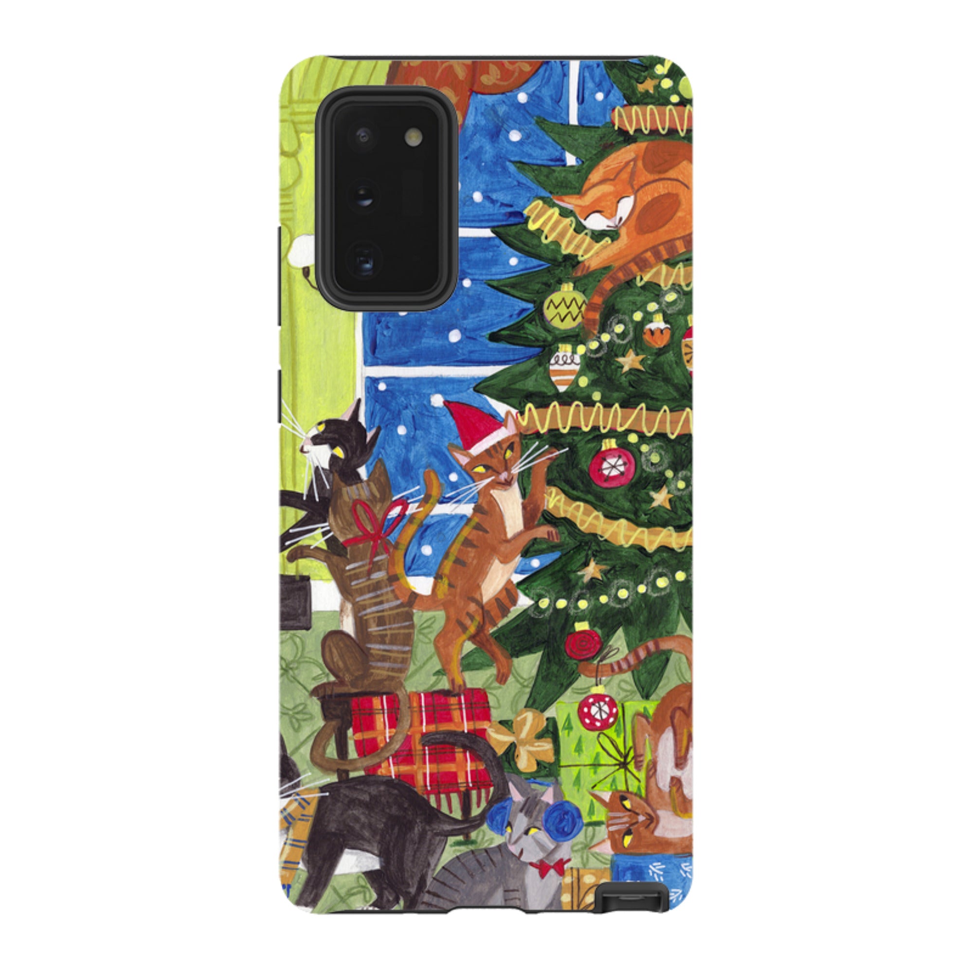 Samsung Tough Case - Christmas cats By Caroline Bonne Muller