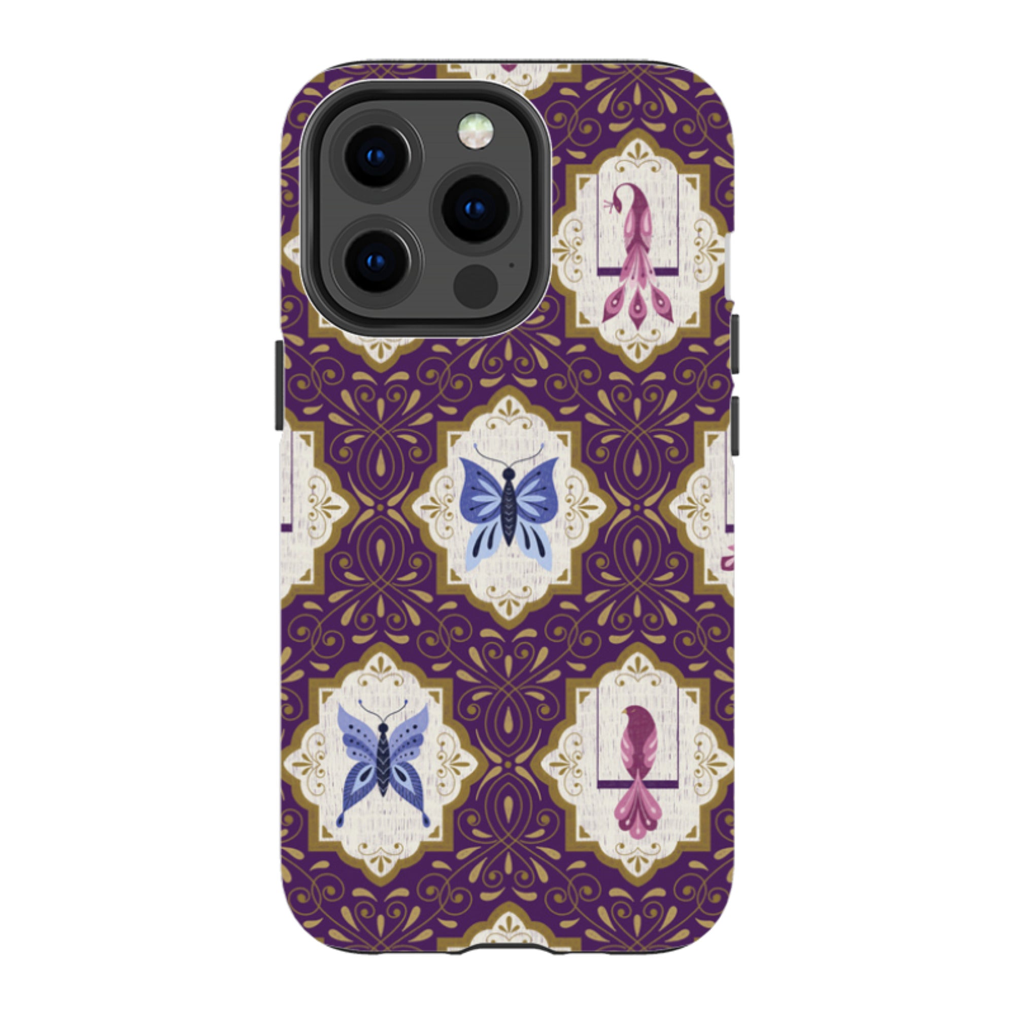iPhone Tough Case - Wingframes Purple By Jenny Zemanek