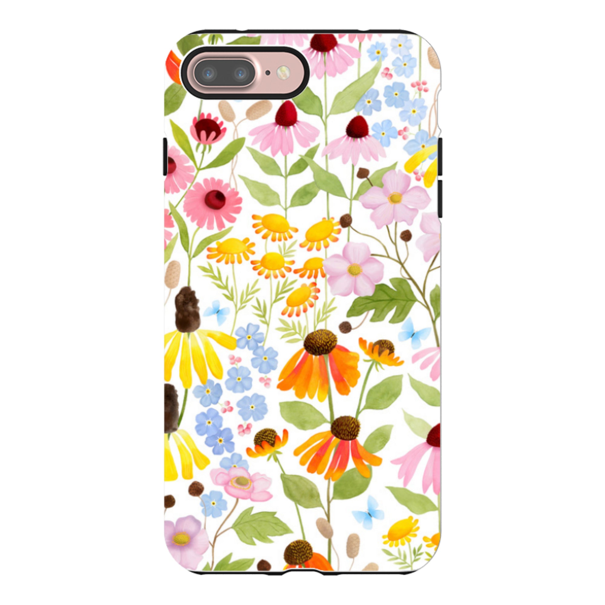 iPhone Tough Case - Wildflower Pattern By Bex Parkin