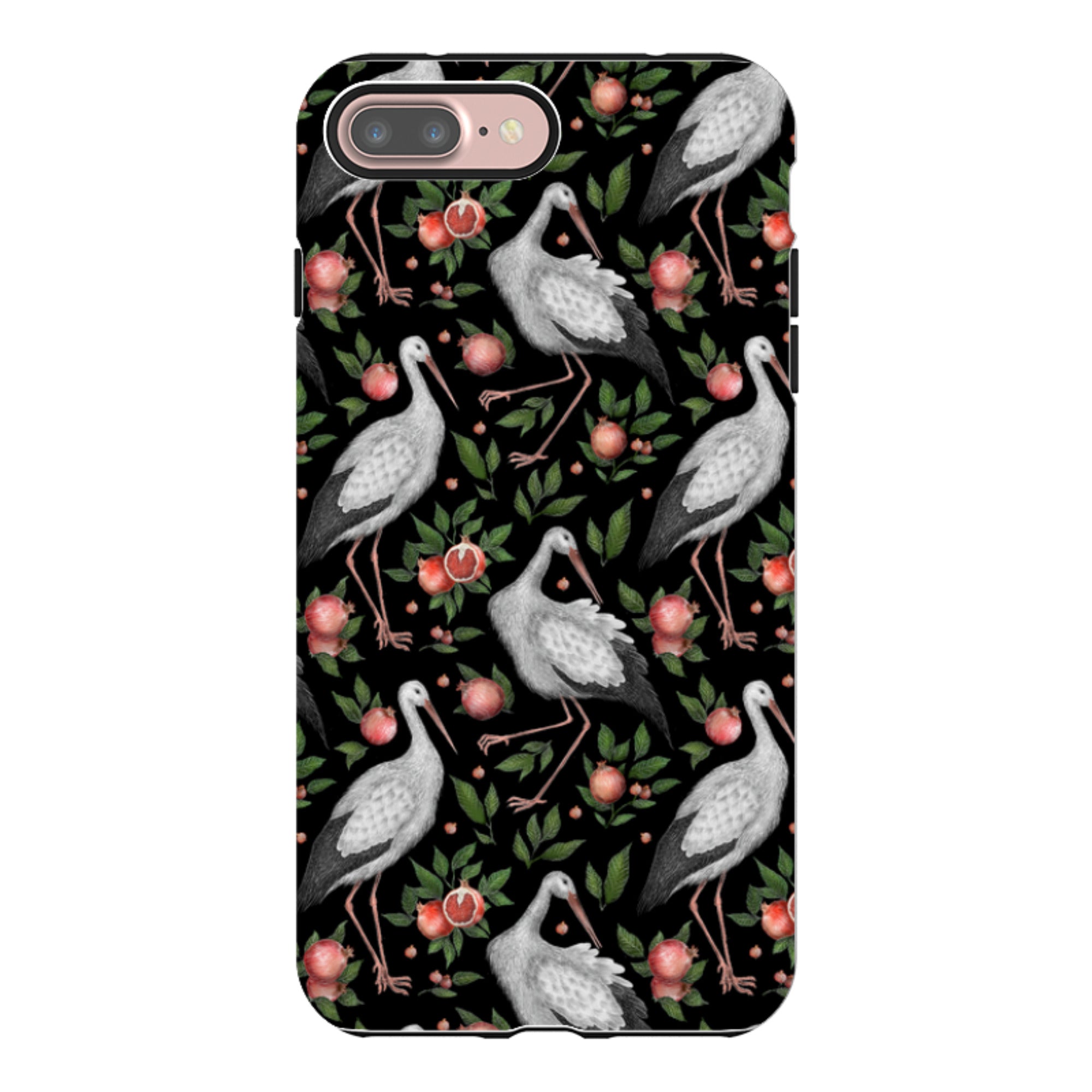 iPhone Tough Case - Stork Pattern By Catherine Rowe