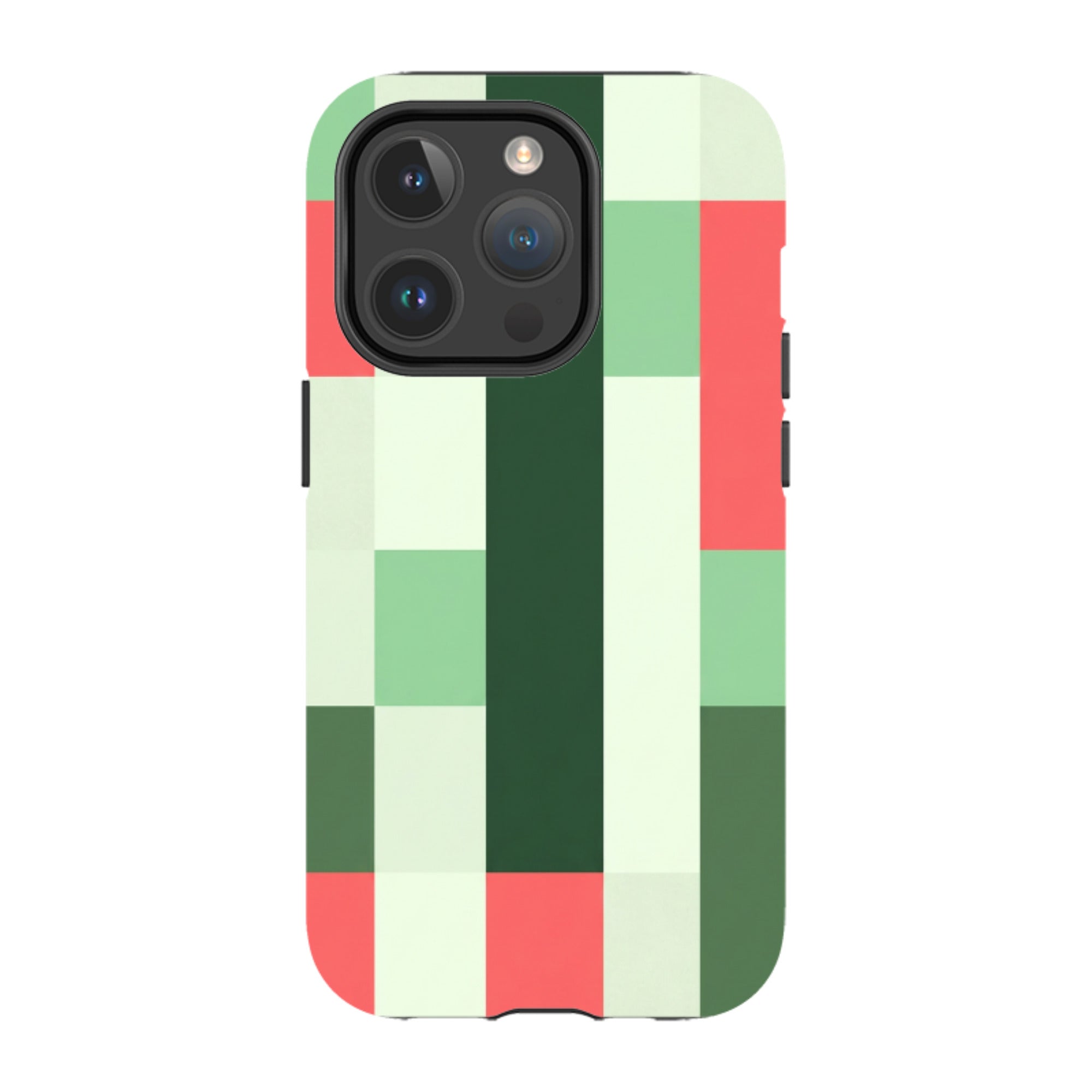iPhone MagSafe Tough Case - Retro Abstract Gingham
