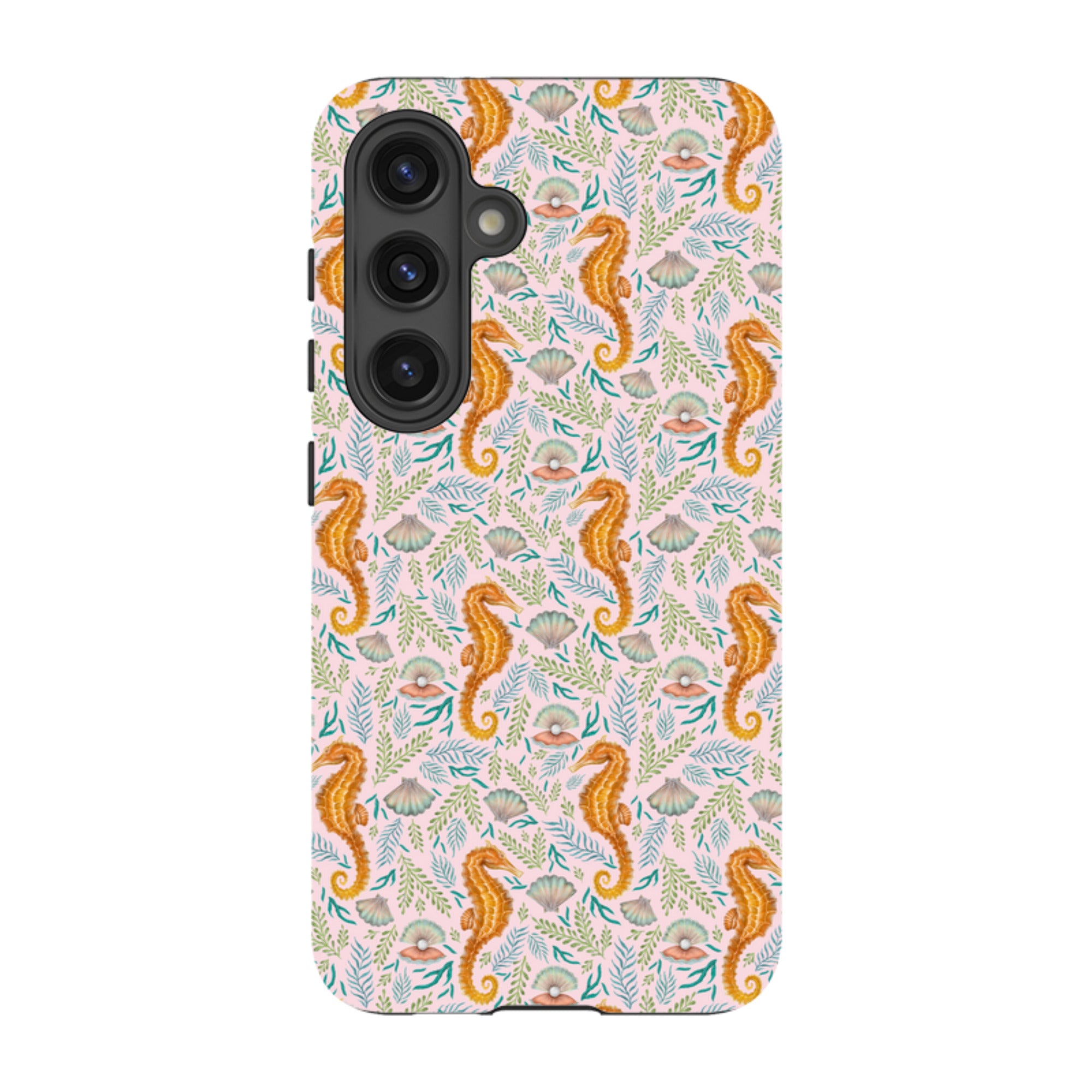 Samsung Tough Case - Seahorse Pink By Catherine Rowe