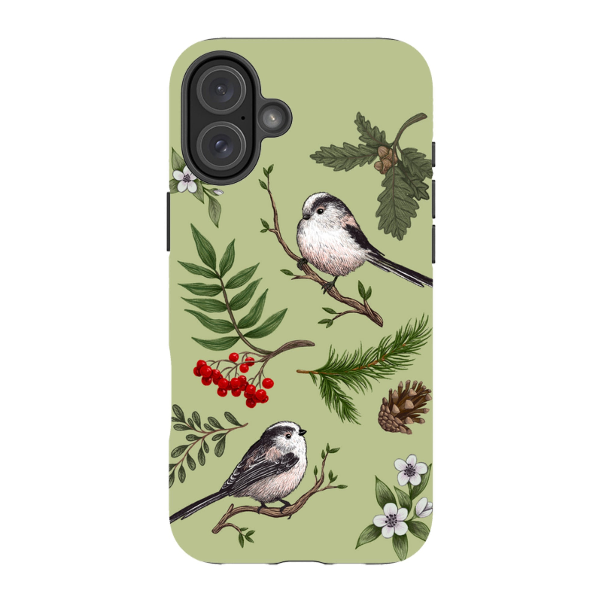 iPhone Tough Case - Longtail Tits By Anna Stead