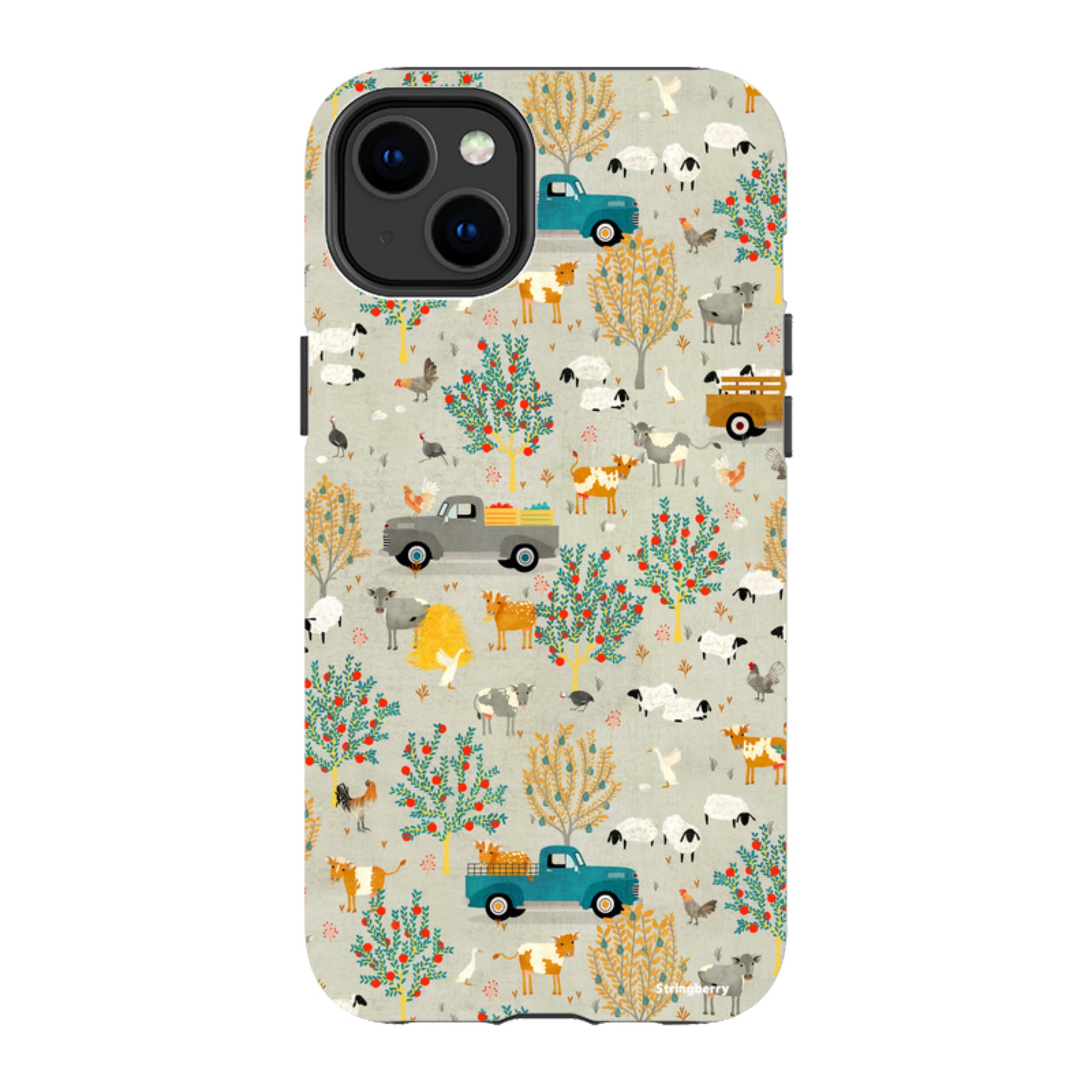 iPhone MagSafe Tough Case - Farm Life Grey By Katherine Quinn
