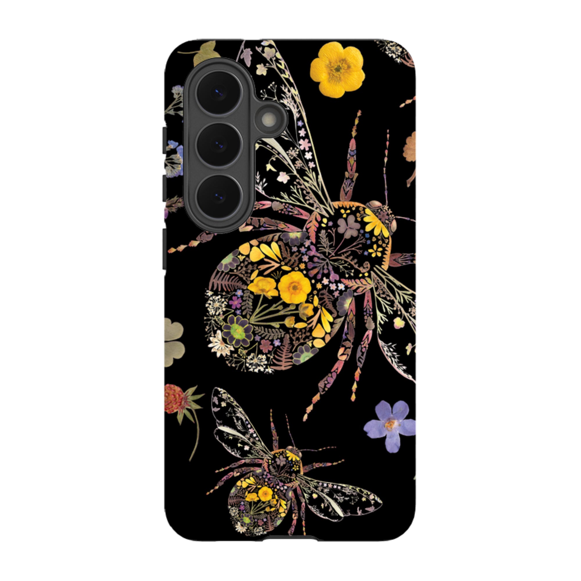 Samsung Tough  Case - Floral Bumble Bees By Helen Ahpornsiri