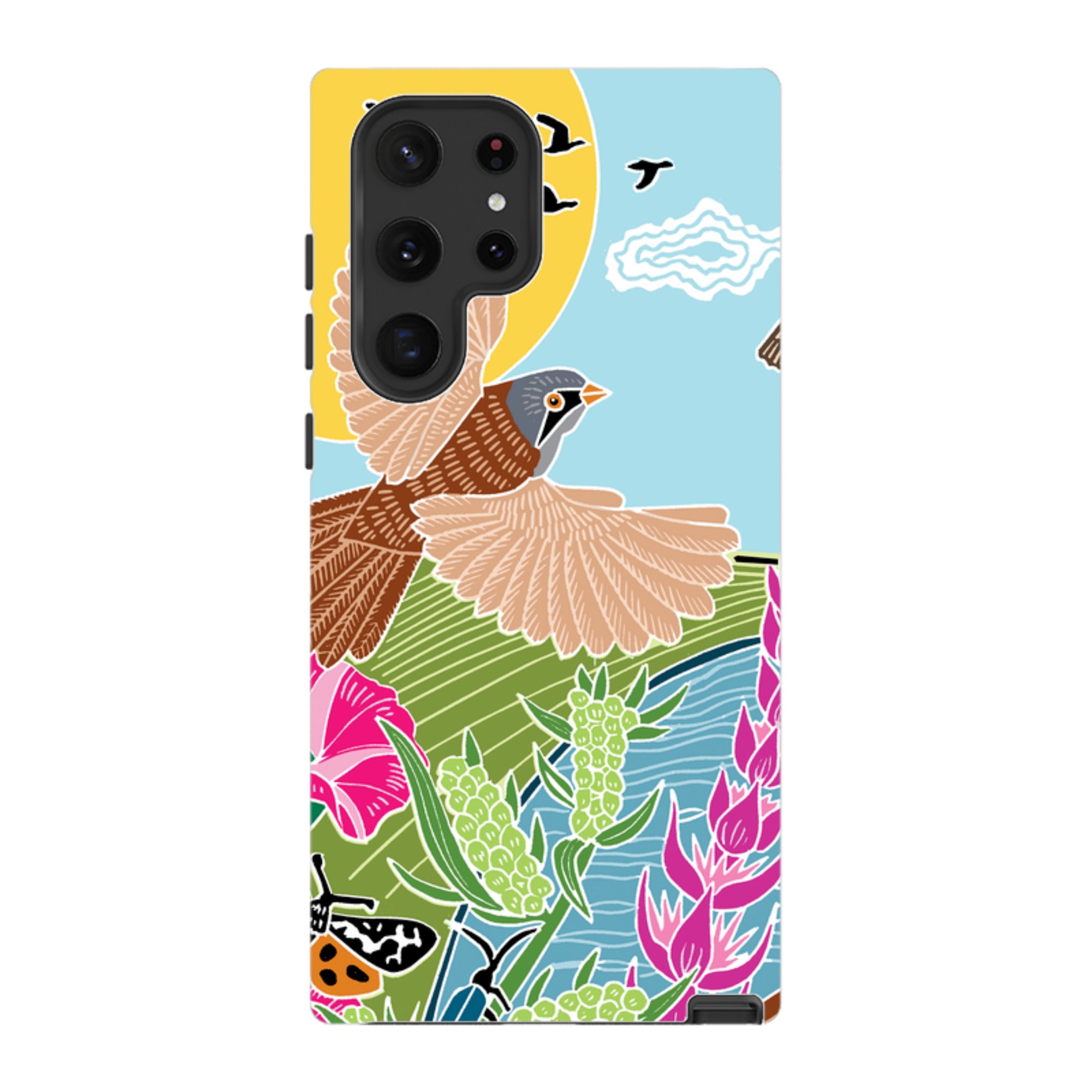 Samsung Tough Case - Bearded Tits By Kate Heiss