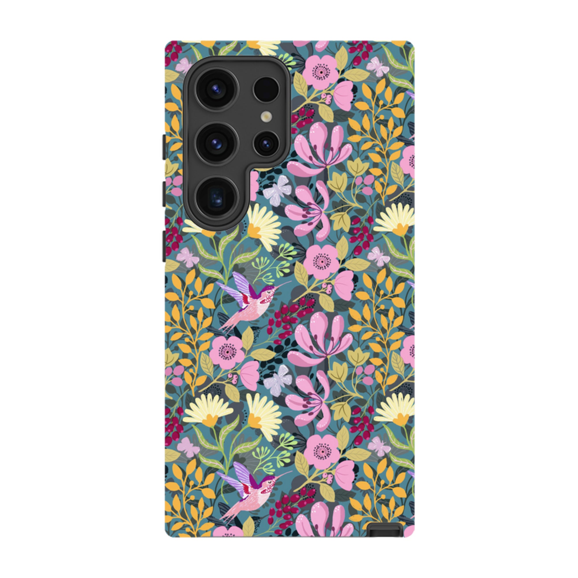Samsung Tough Case - Hummingbird Pattern By Bex Parkin