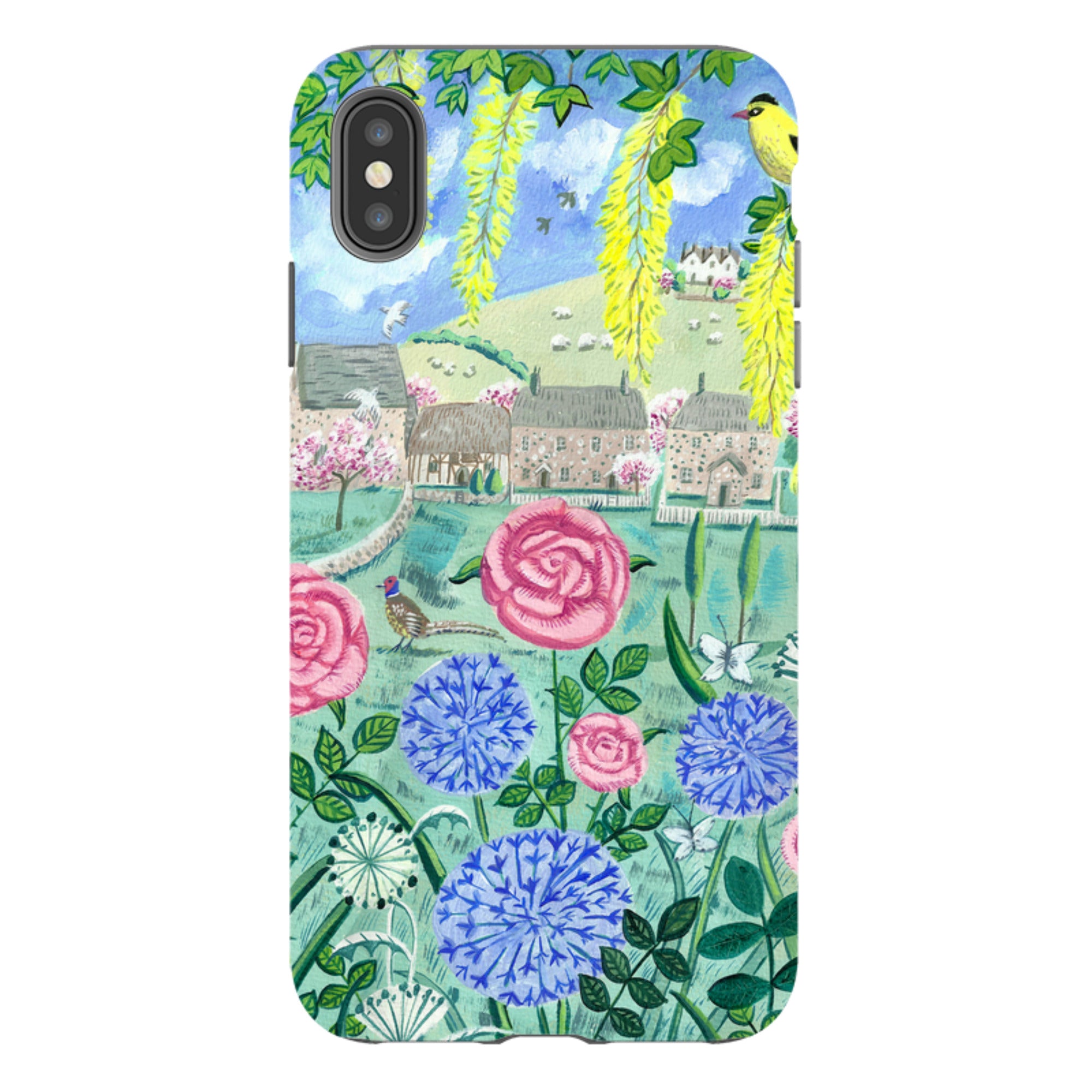 iPhone Tough Case - Village Floral By Mary Stubberfield