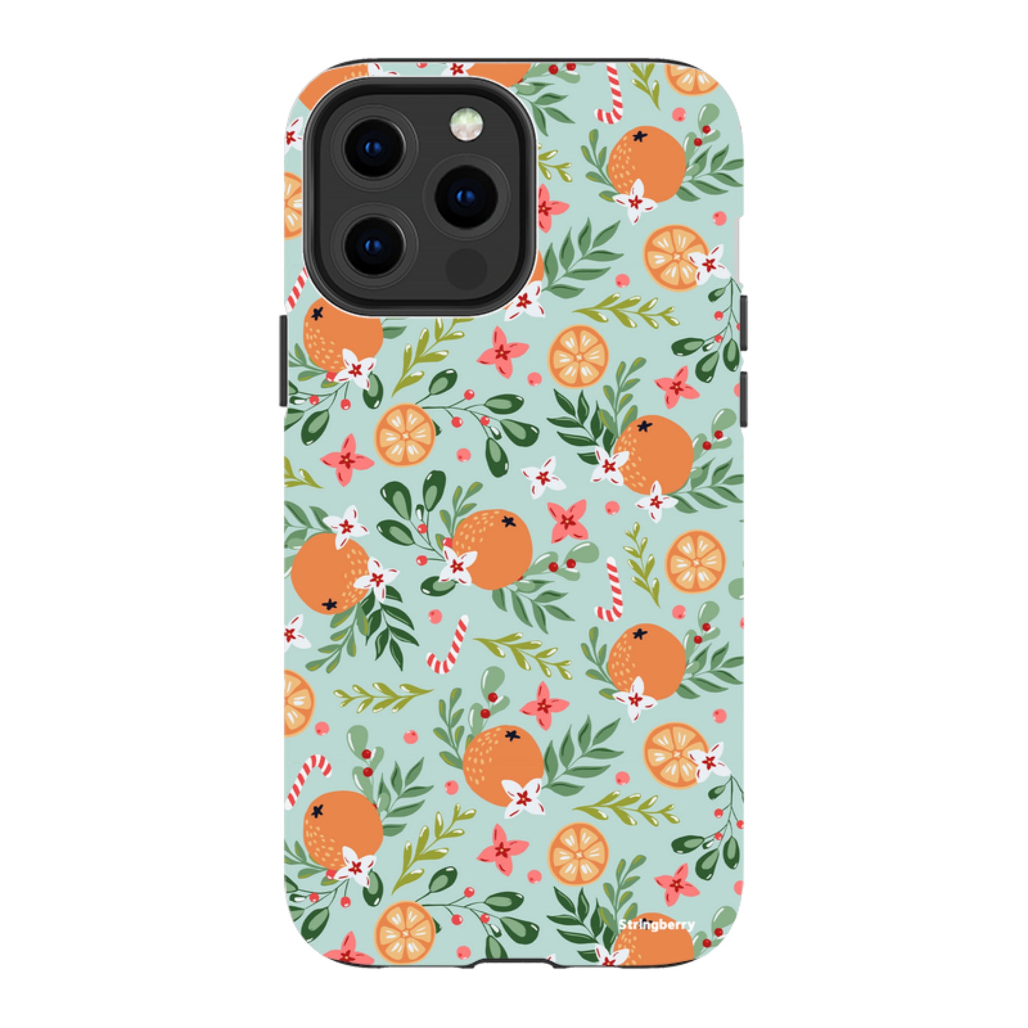 iPhone MagSafe Tough Case - Oranges and Candy Canes