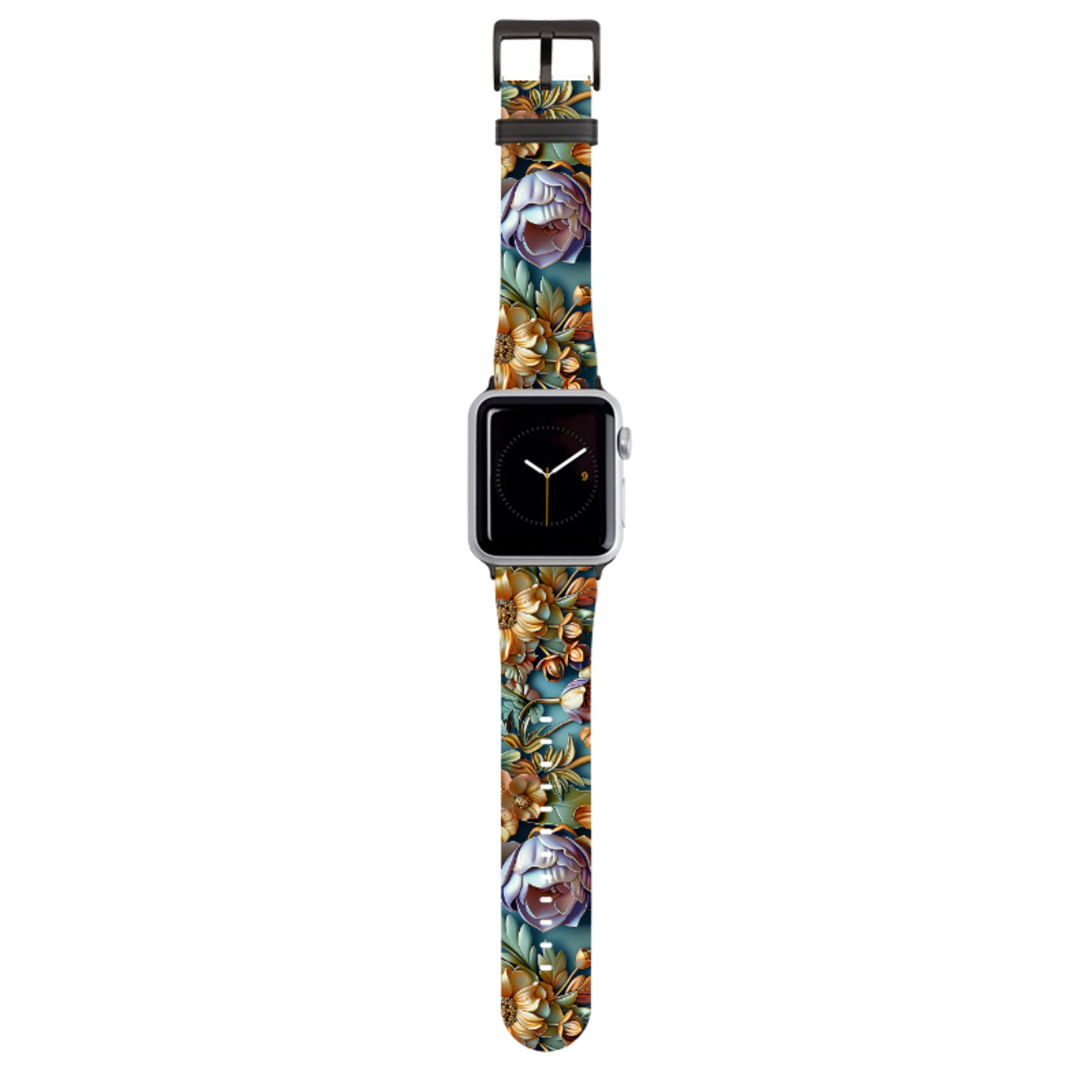 Sage Floral Apple Watch Strap