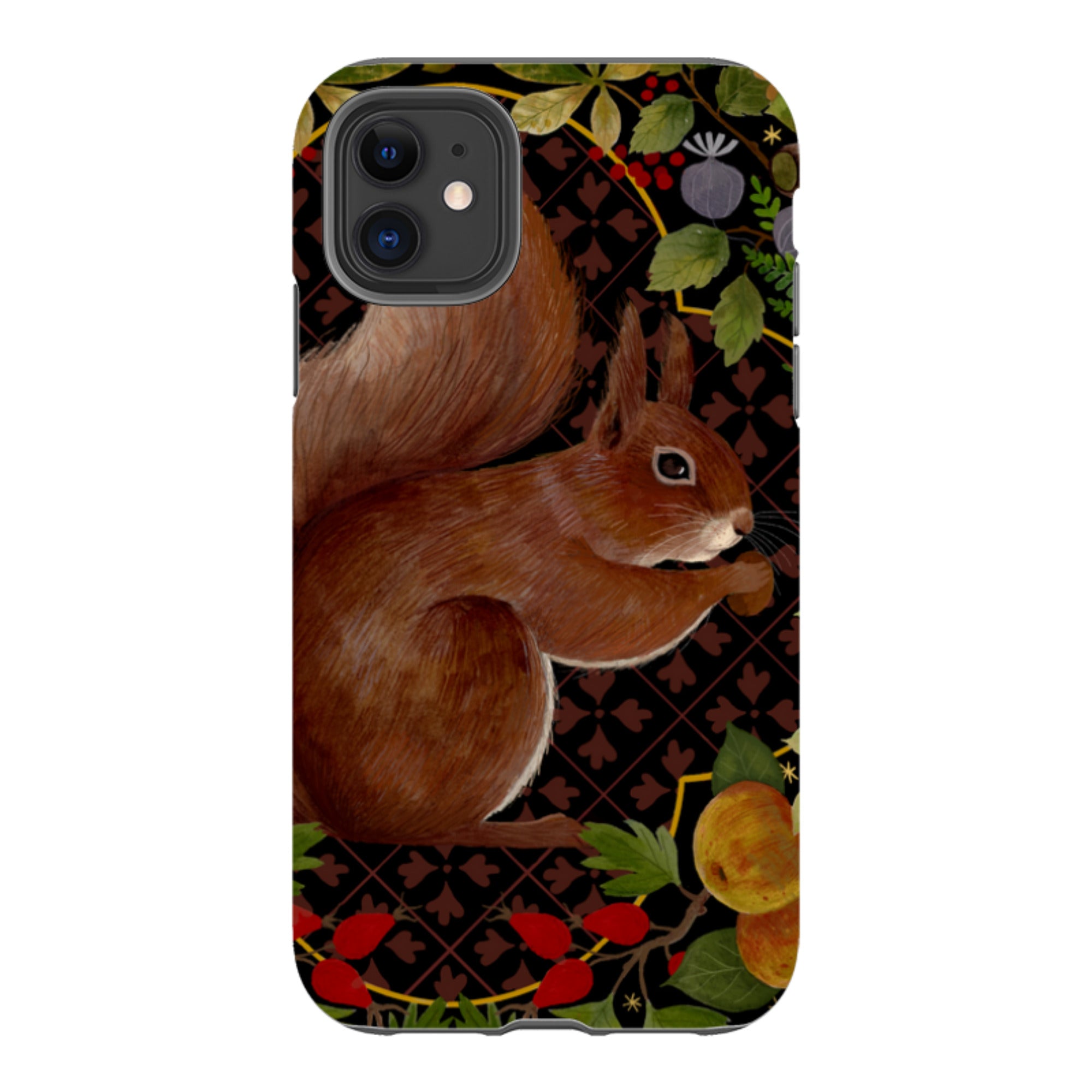 iPhone Tough Case - Squirrel Border By Bex Parkin