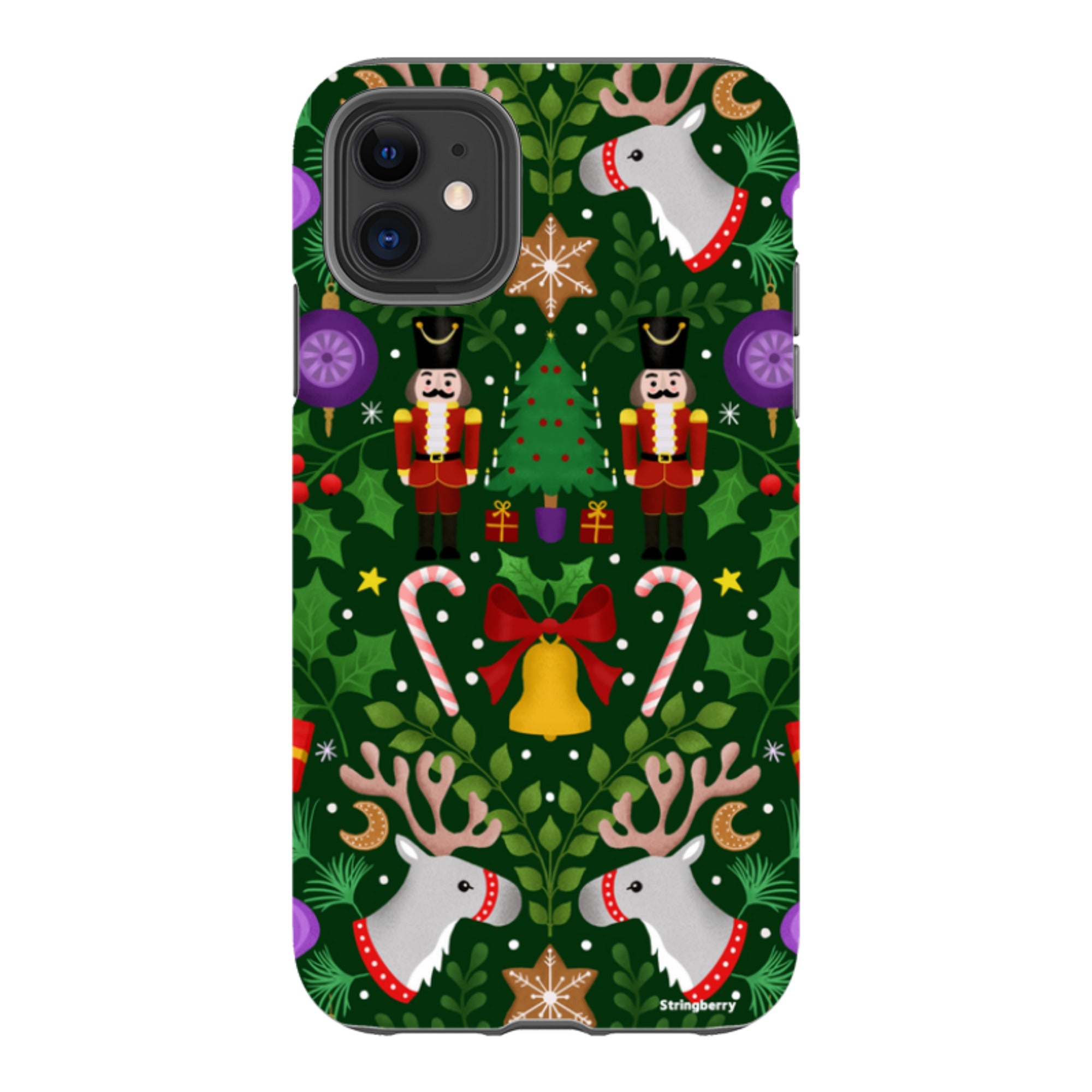 iPhone Tough Case - Xmas Pattern I By Bex Parkin
