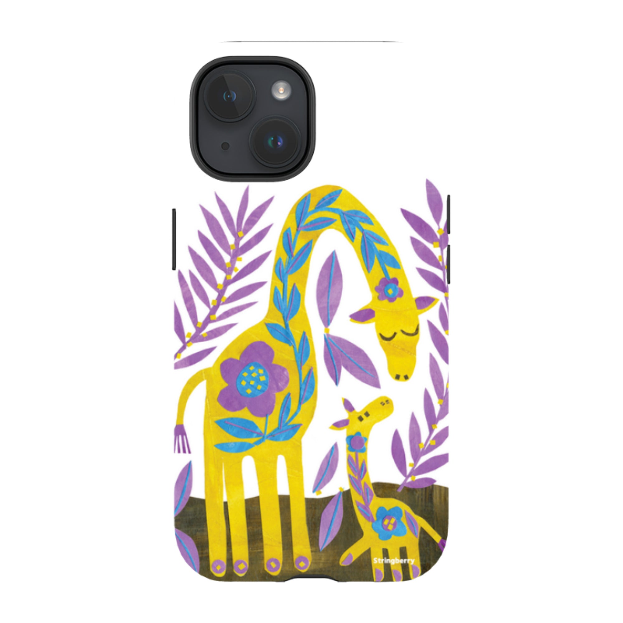 iPhone Tough Case - Folk Giraffes By Tracey English