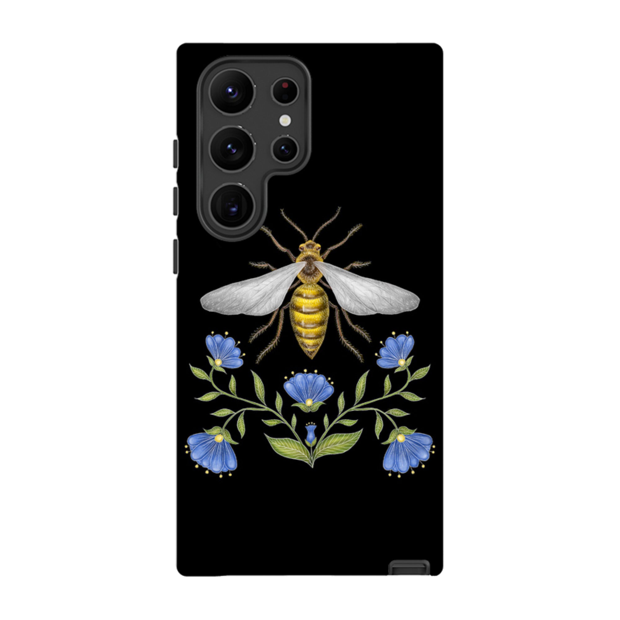 Samsung Tough Case - Wings Of Freedom Black By Catherine Rowe