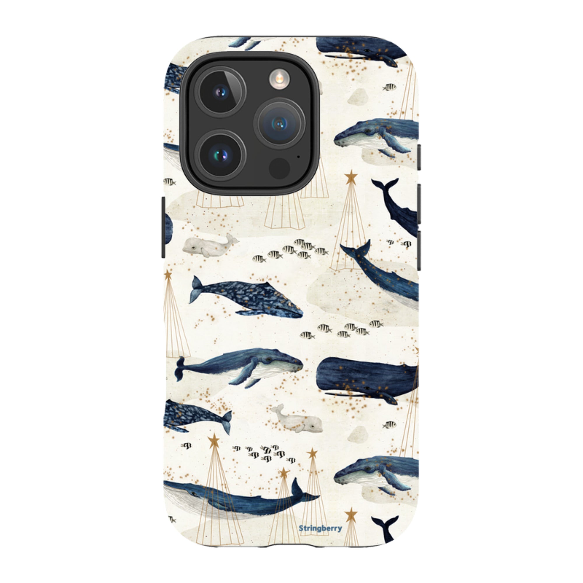 iPhone Tough Case - Christmas Whale III By Katherine Quinn