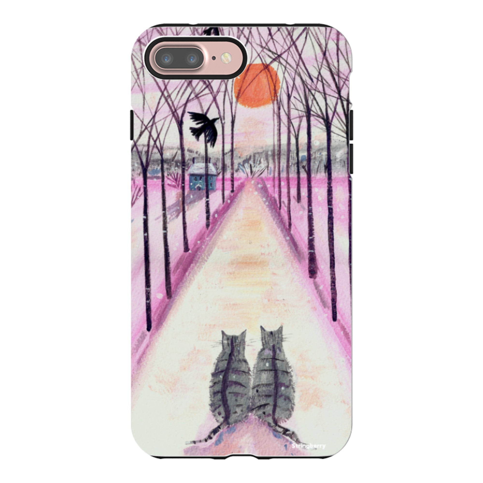 iPhone Tough Case - Winter Cats By Mary Stubberfield