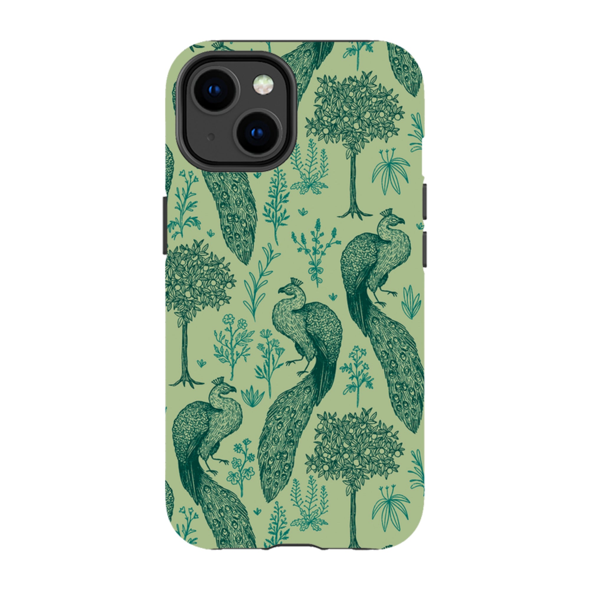 iPhone MagSafe Tough Case -  Peacock Pattern By Anna Stead