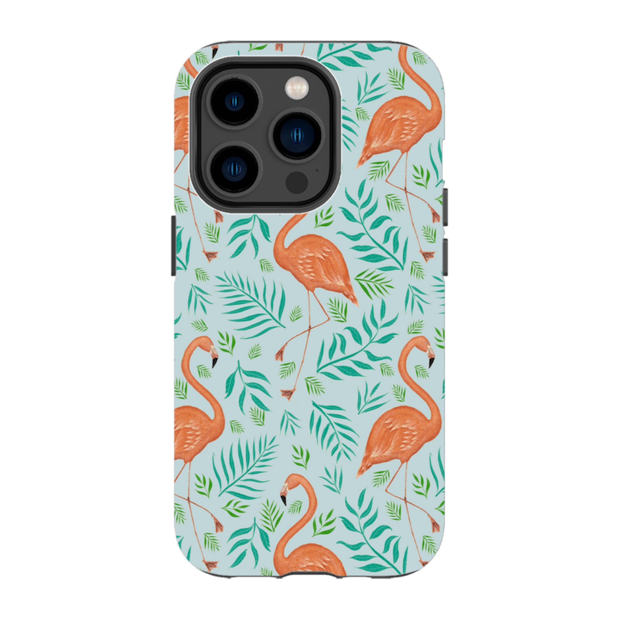 iPhone Tough Case - Flamingo Pattern By Catherine Rowe