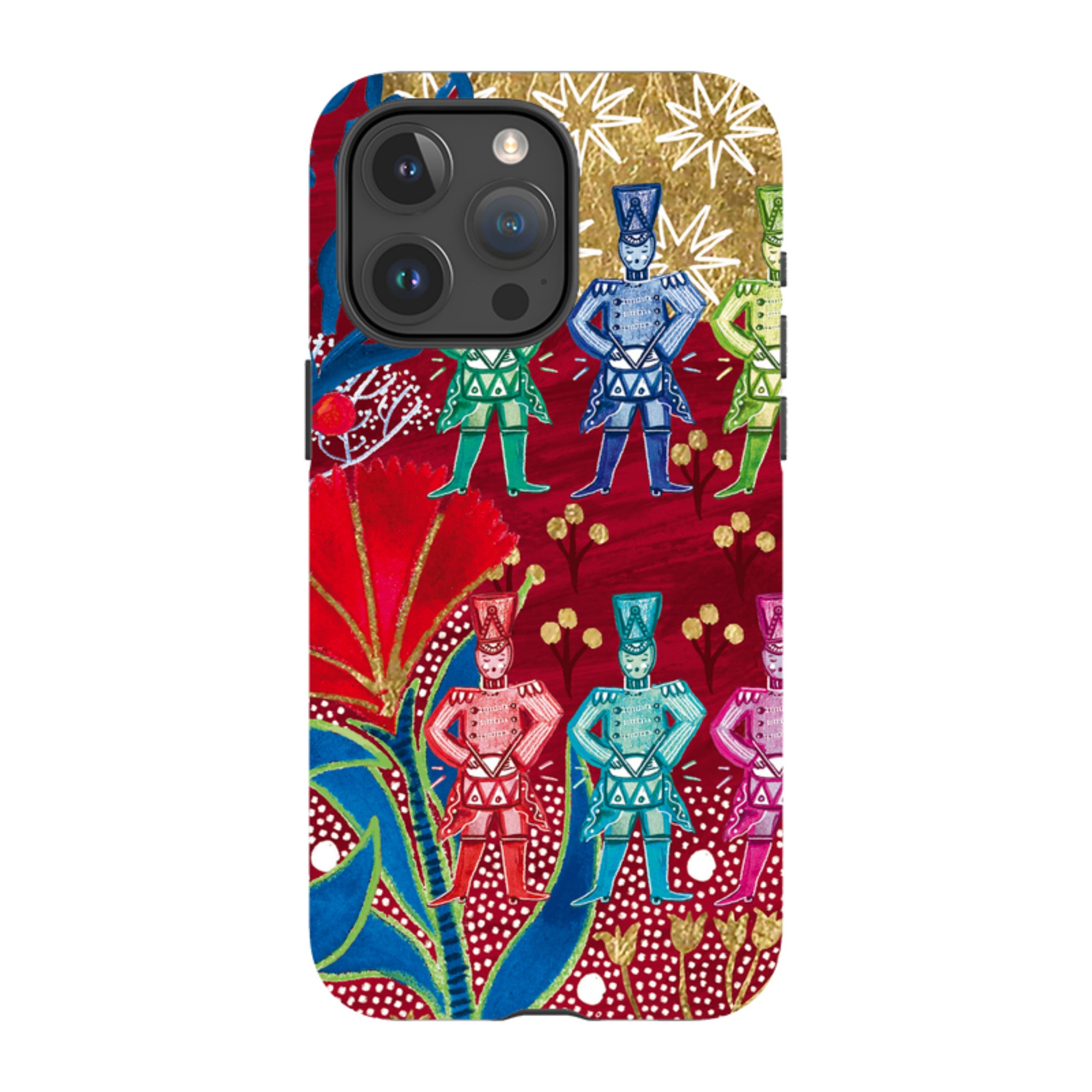 iPhone Tough Case - Drummers Drumming By Emma Frances Grant