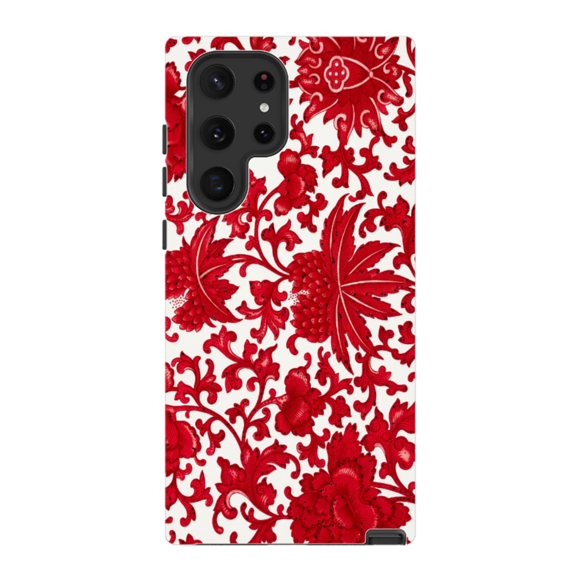 Samsung Tough Case - Red Chinoiserie Floral