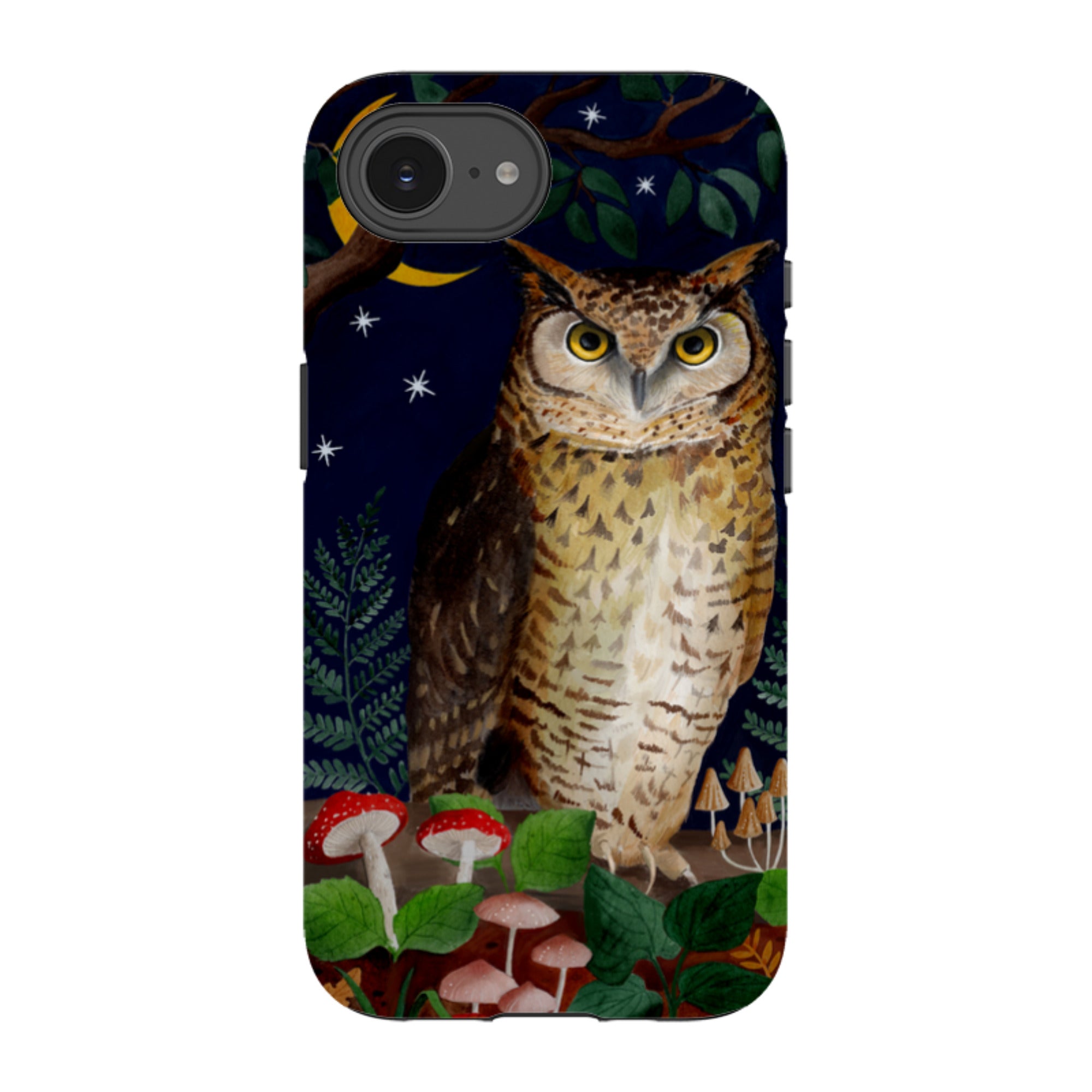 iPhone Tough Case - Mushroom Owl By Bex Parkin