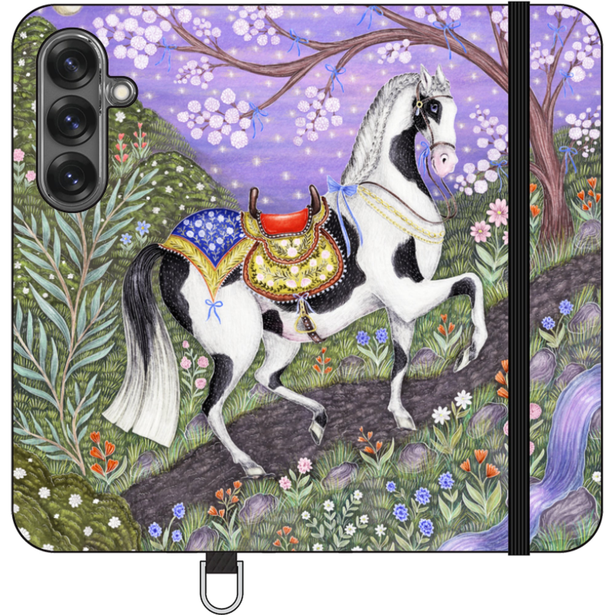 Sunset Steed Wallet Case By Catherine Rowe