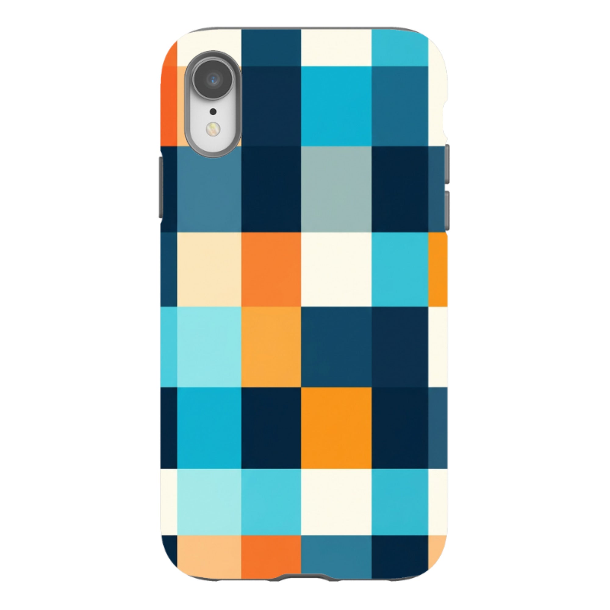 iPhone Tough Case - Navy Blue & Orange