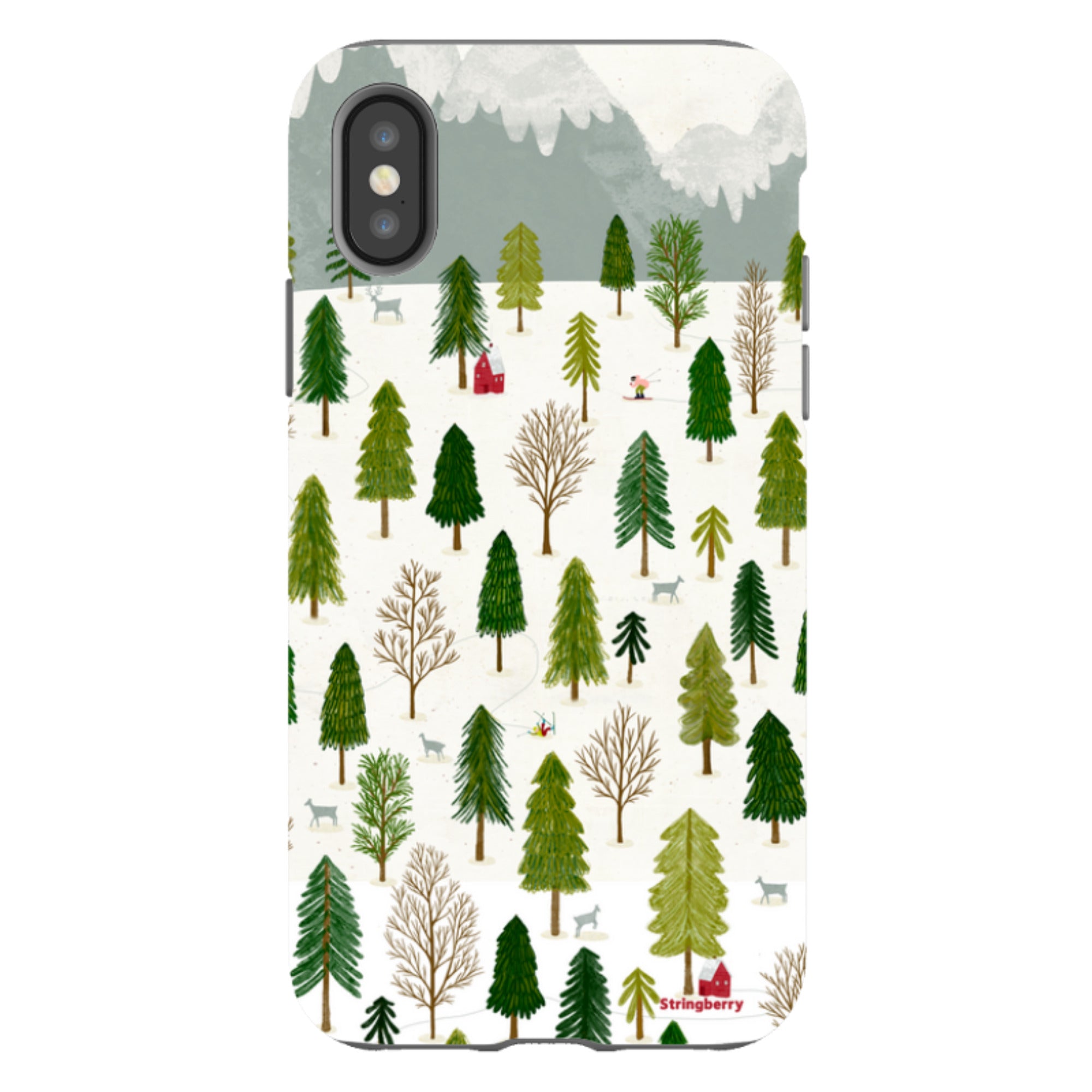 iPhone Tough Case - Winter Landscape III By Katherine Quinn