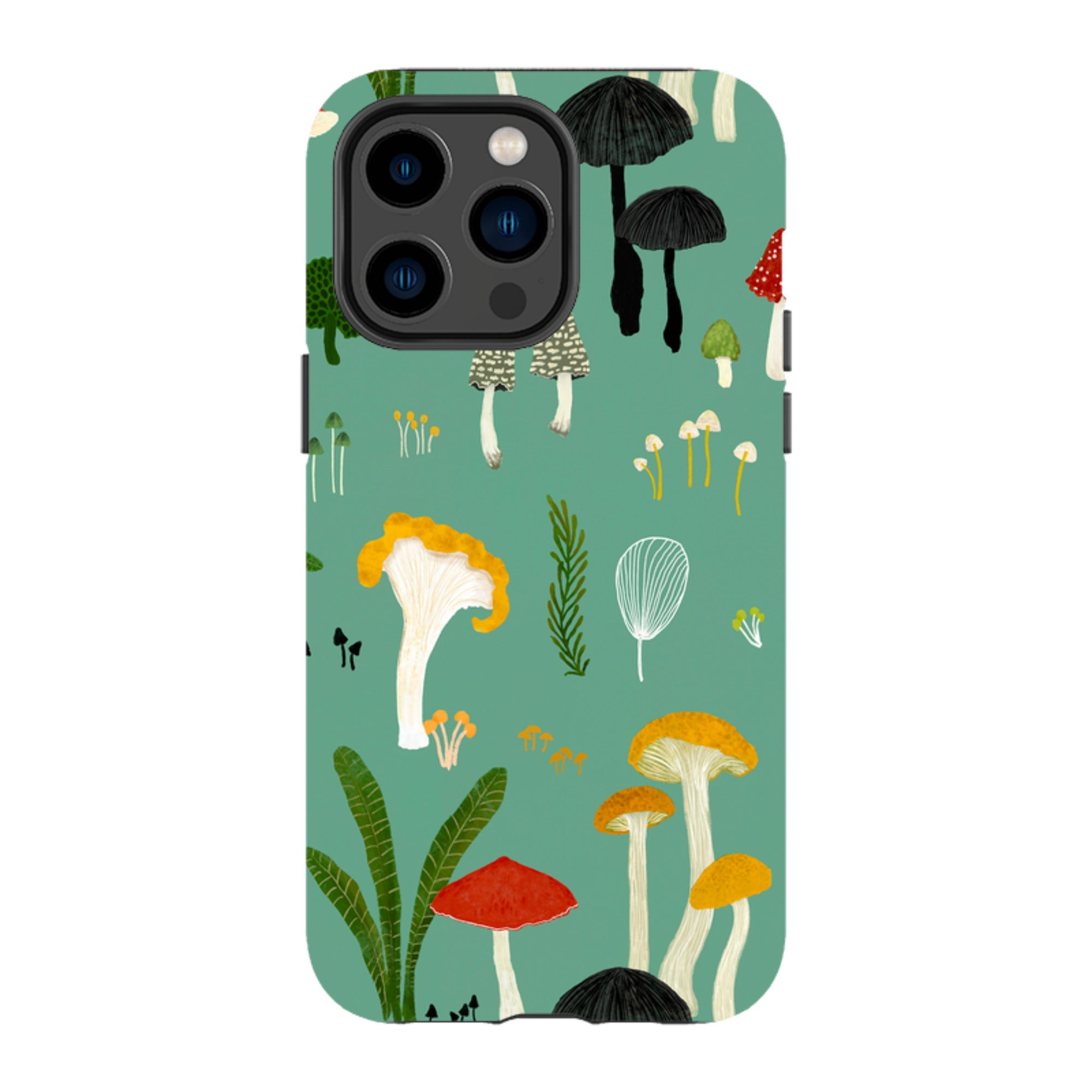 iPhone Tough Case - Mushroom Pattern By Katherine Quinn