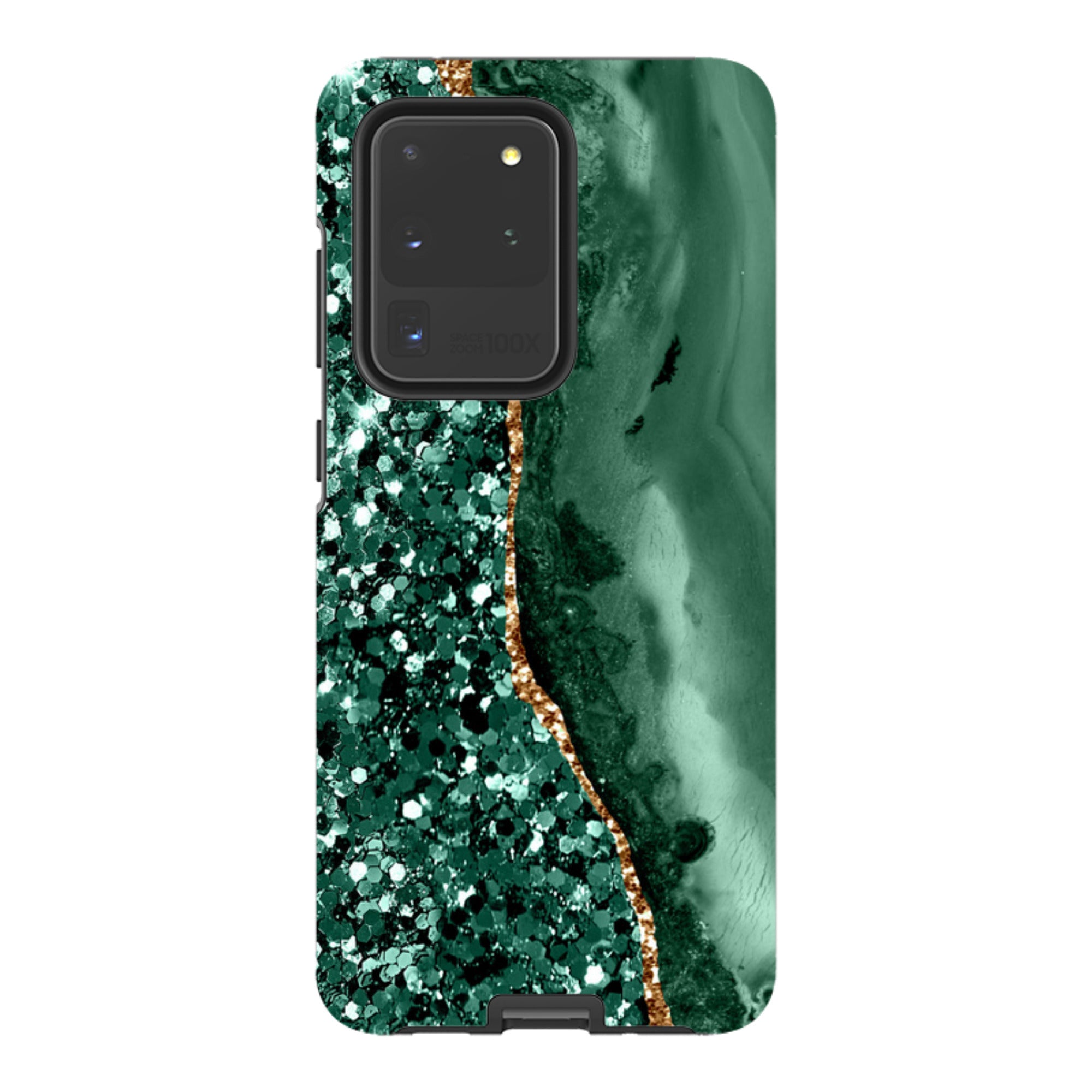 Samsung Tough Case - Green Shade (case does not glitter)