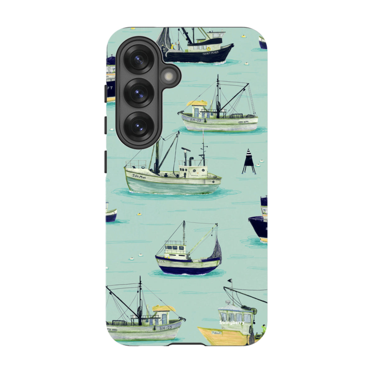 Samsung Tough Case - Fishing Boats Blue By Katherine Quinn
