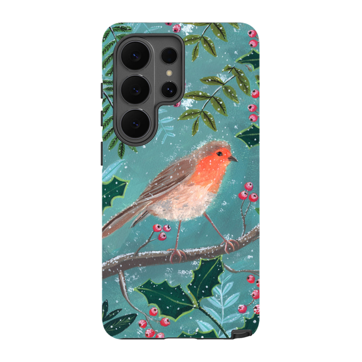 Samsung Tough Case - Christmas Robin By Mary Stubberfield