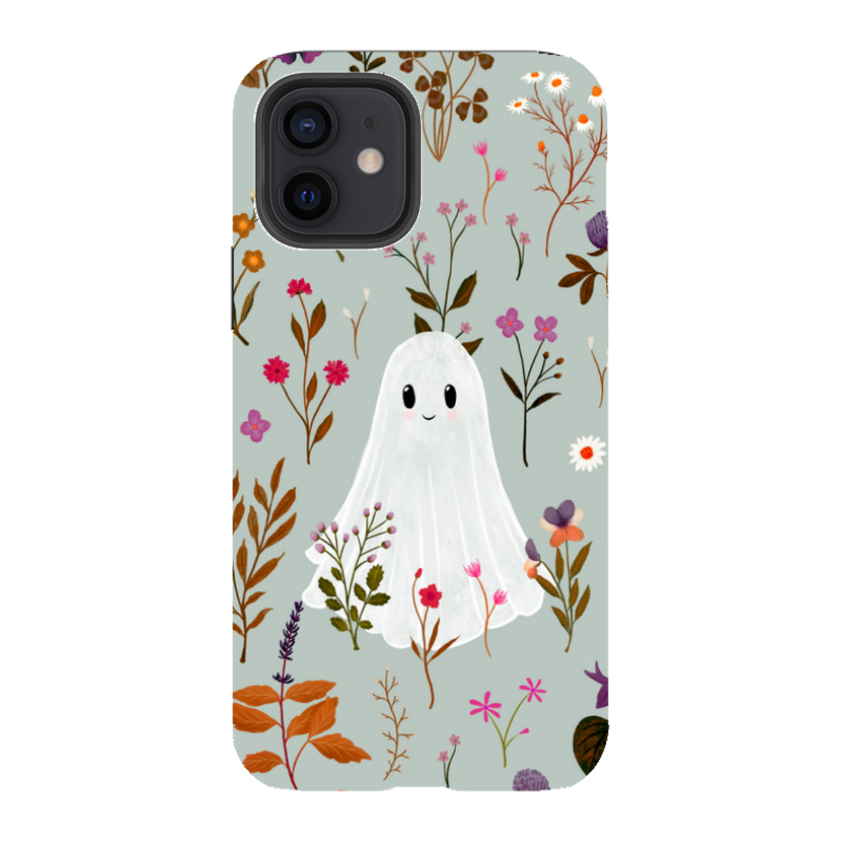 iPhone Tough Case - Ghost in the Garden - Dusty Gourd Multi By Katherine Quinn