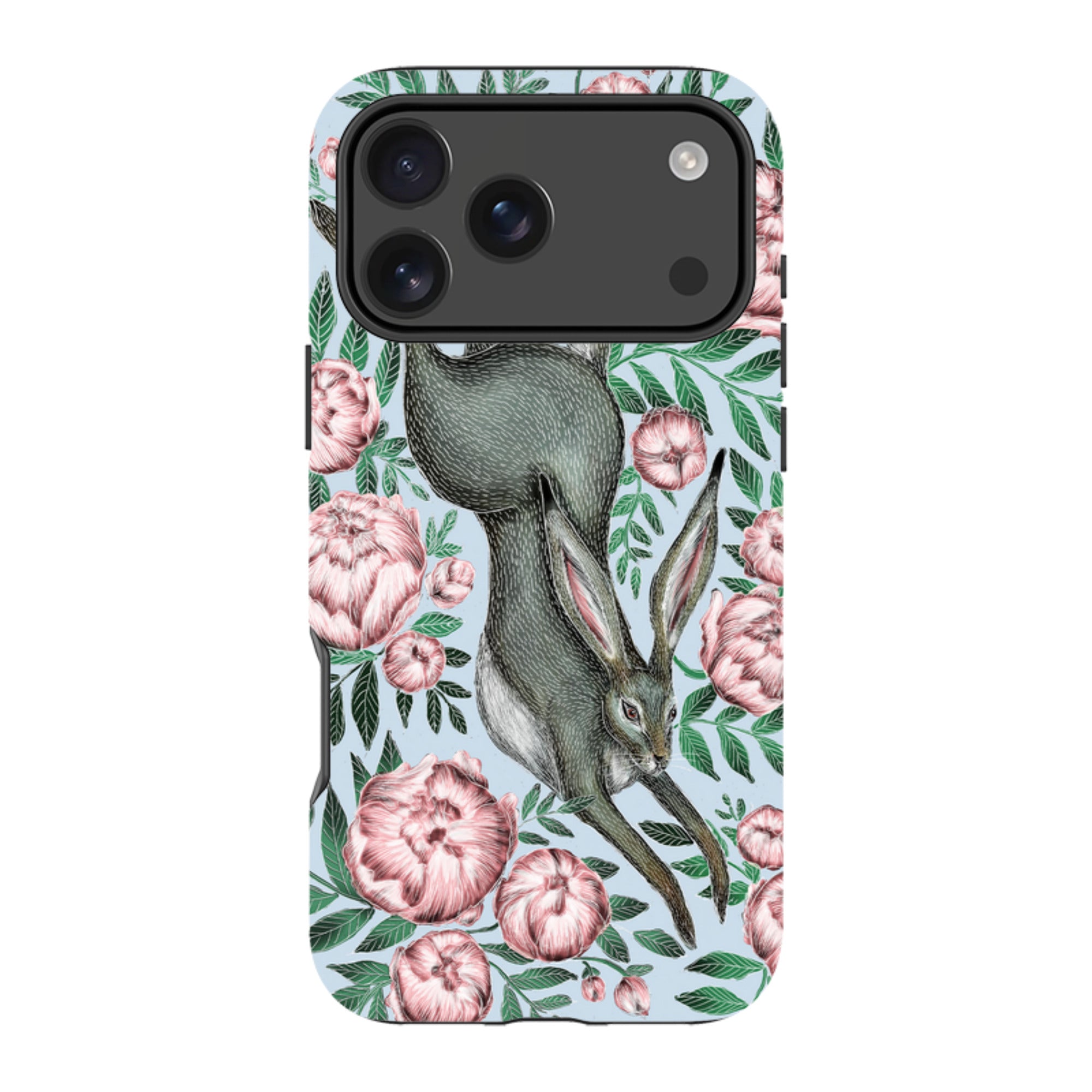 iPhone MagSafe Tough Case - Hare and Peonies By Catherine Rowe