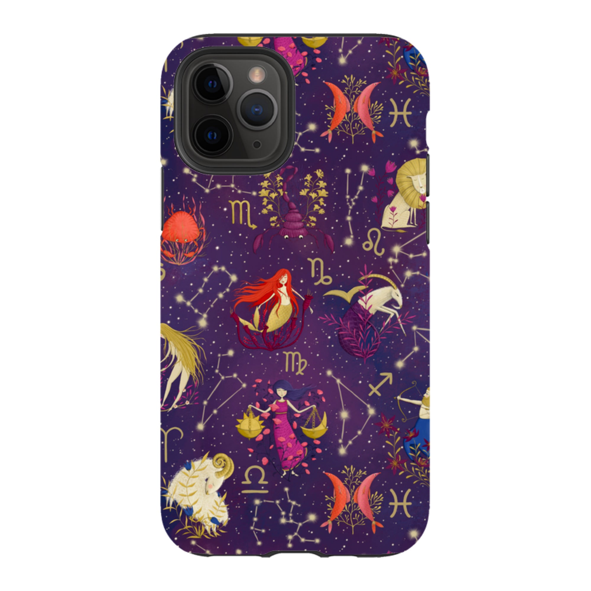 iPhone Tough Case - Zodiac Pattern By Maja Lindberg