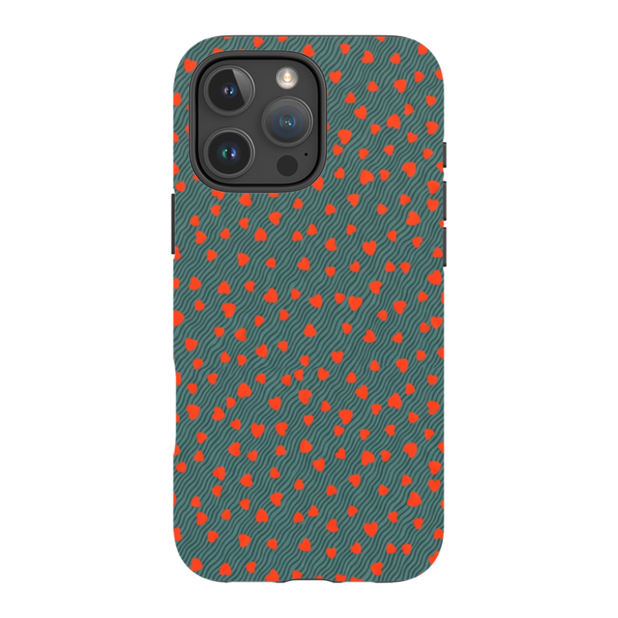 iPhone MagSafe Tough Case - Red Hearts