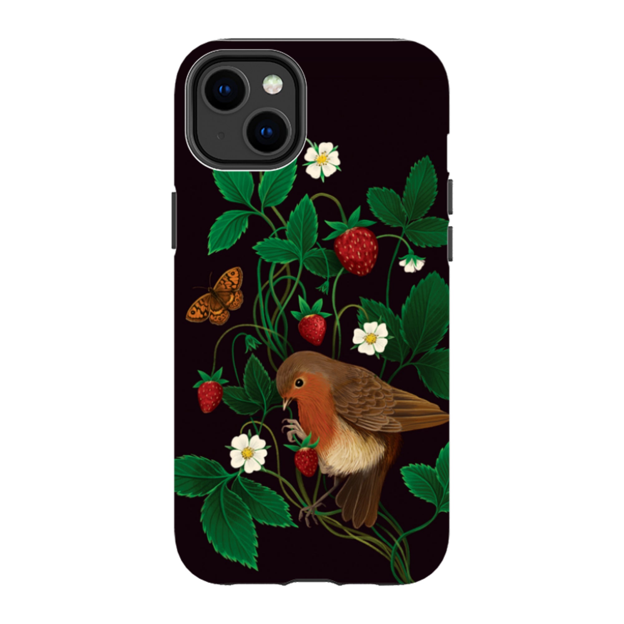 iPhone MagSafe Tough Case - Strawberry Thief By Anna Stead
