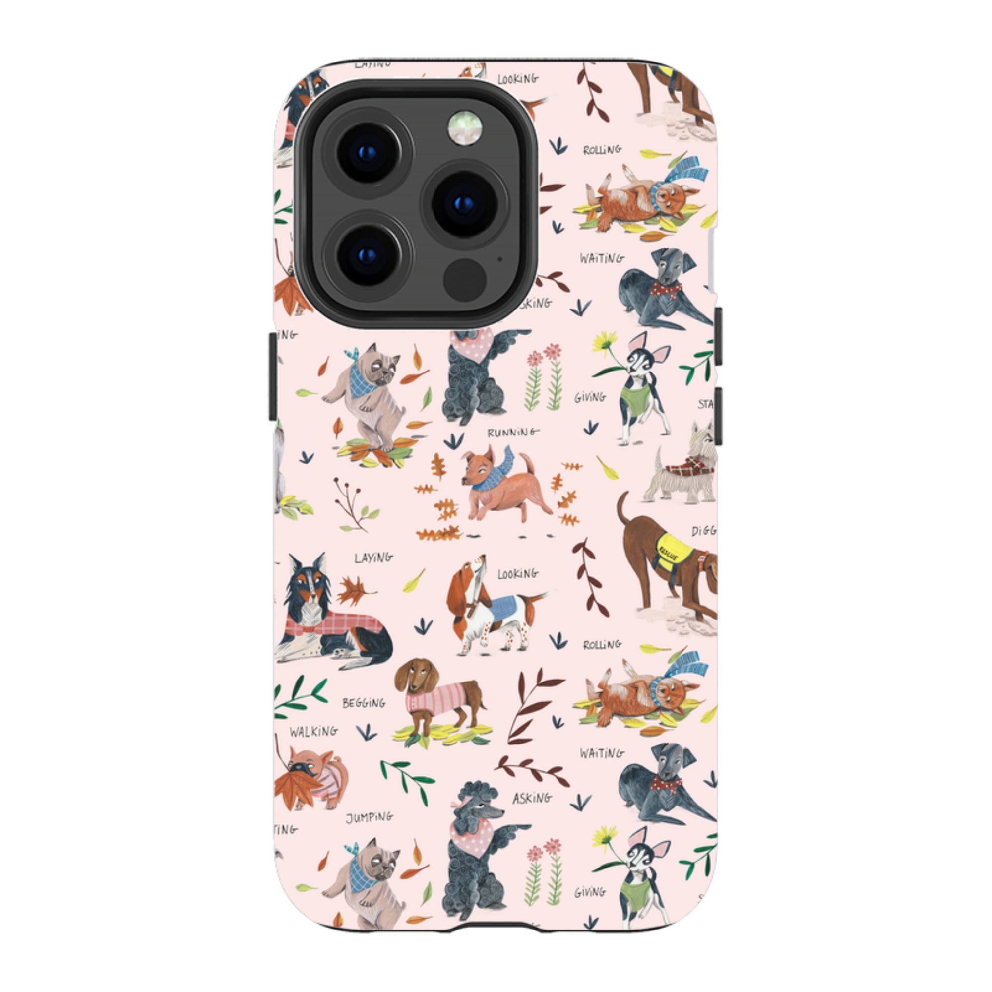 iPhone MagSafe Tough Case -  Dog Pattern By Caroline Bonne Muller