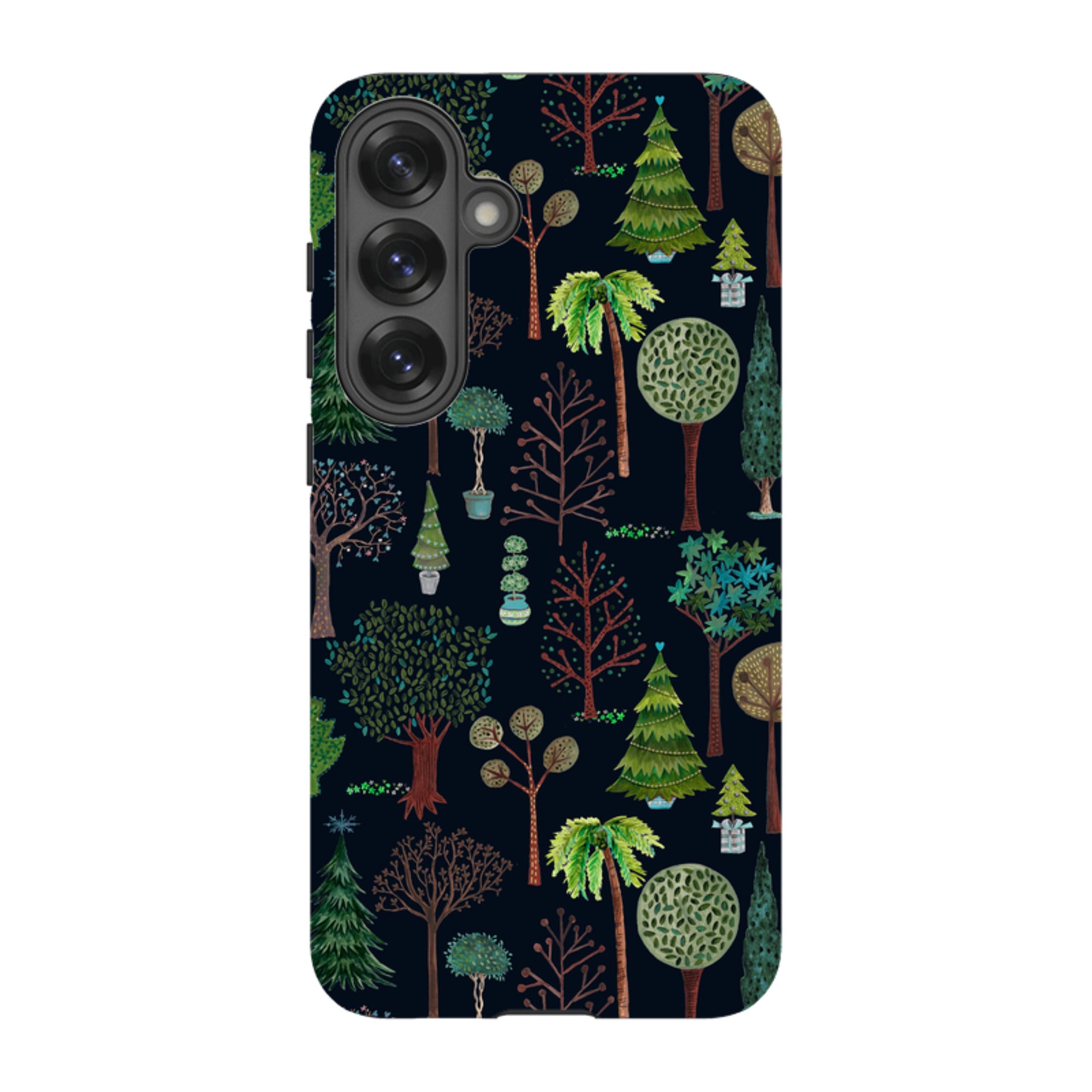 Samsung Tough Case - Xmas Trees Dark By Caroline Bonne Muller